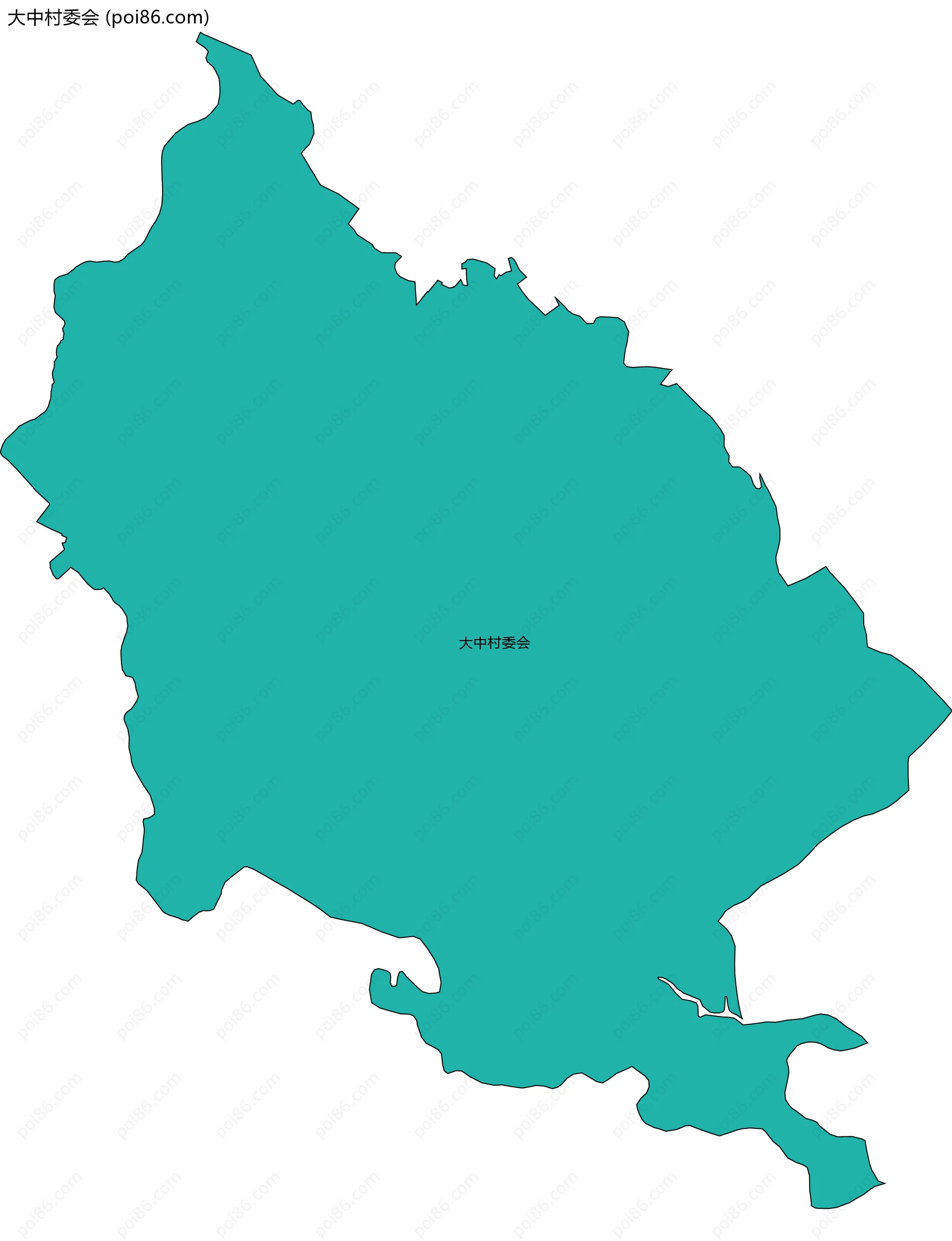 大中村委会边界地图