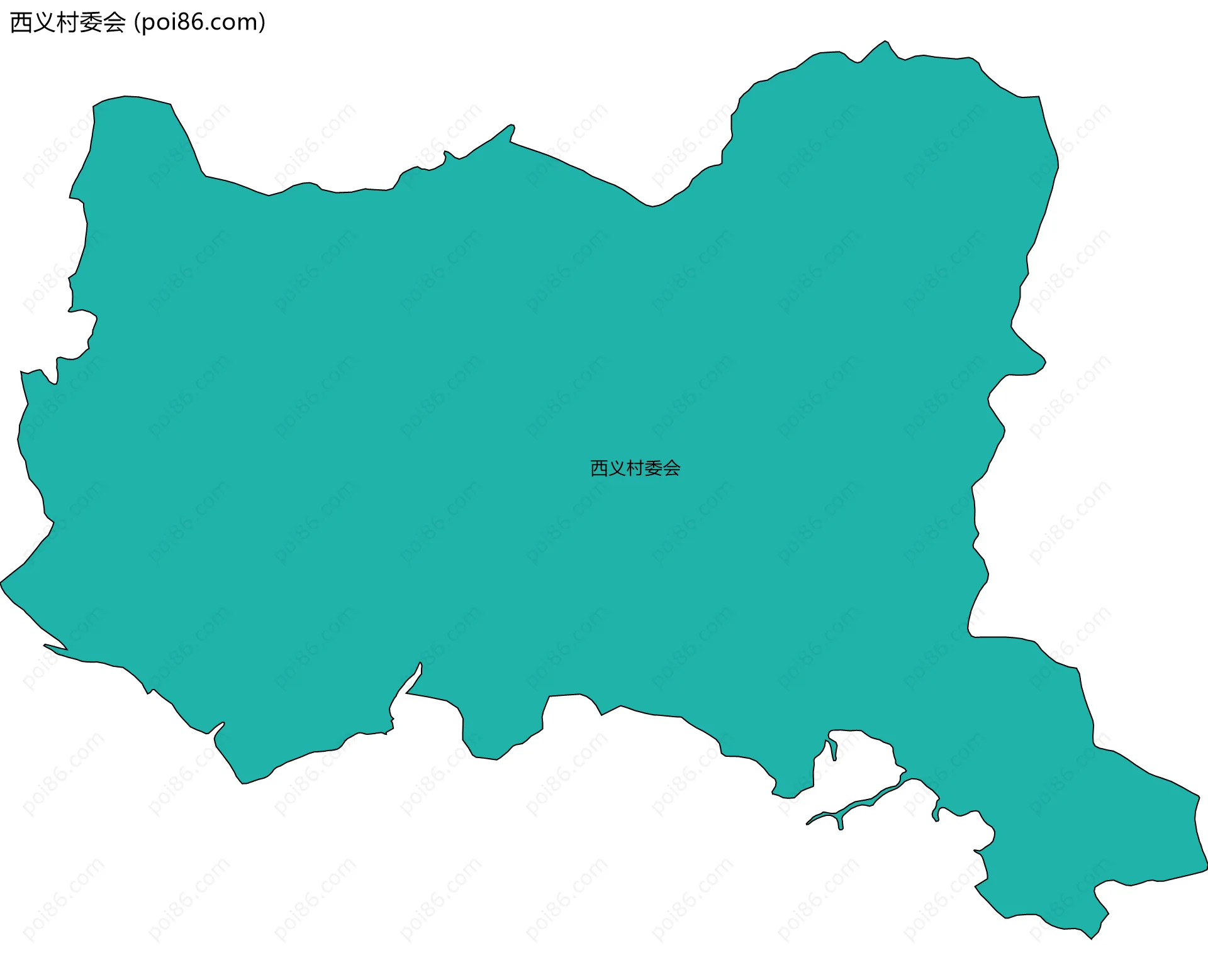 西义村委会边界地图