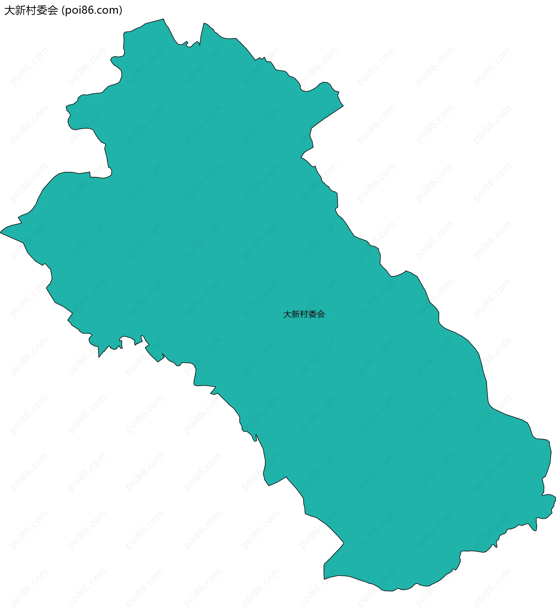 大新村委会边界地图