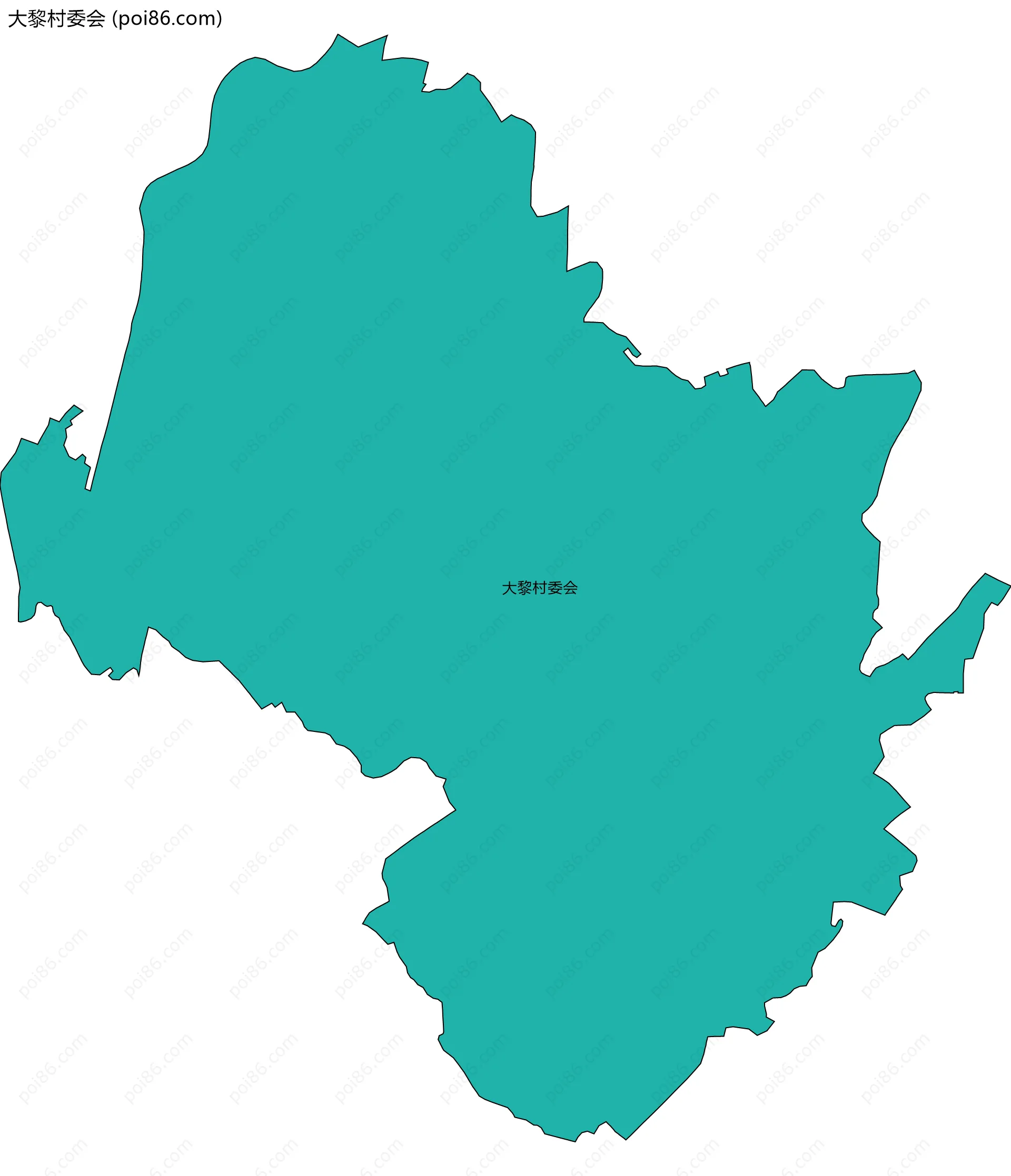 大黎村委会边界地图