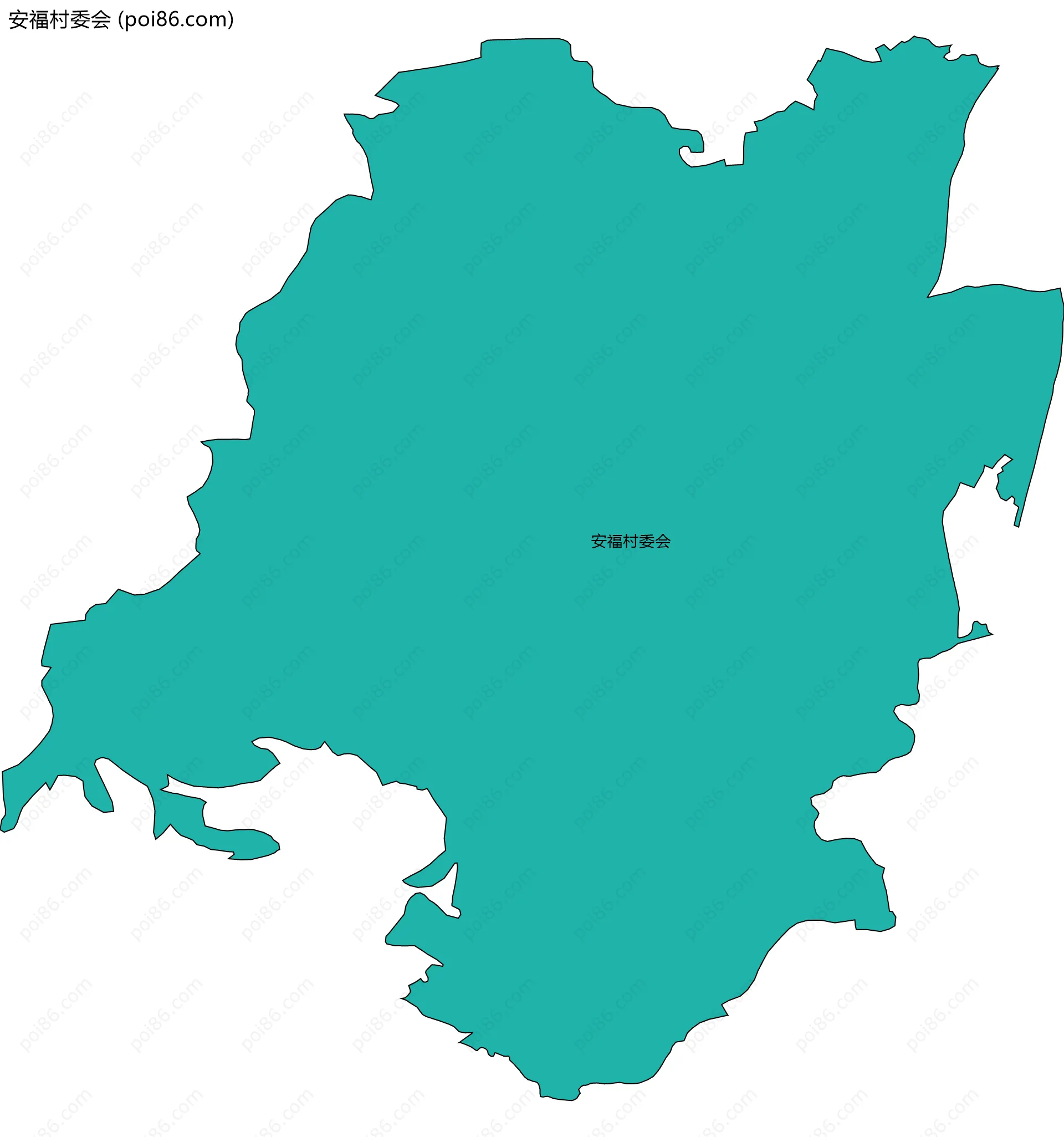 安福村委会边界地图