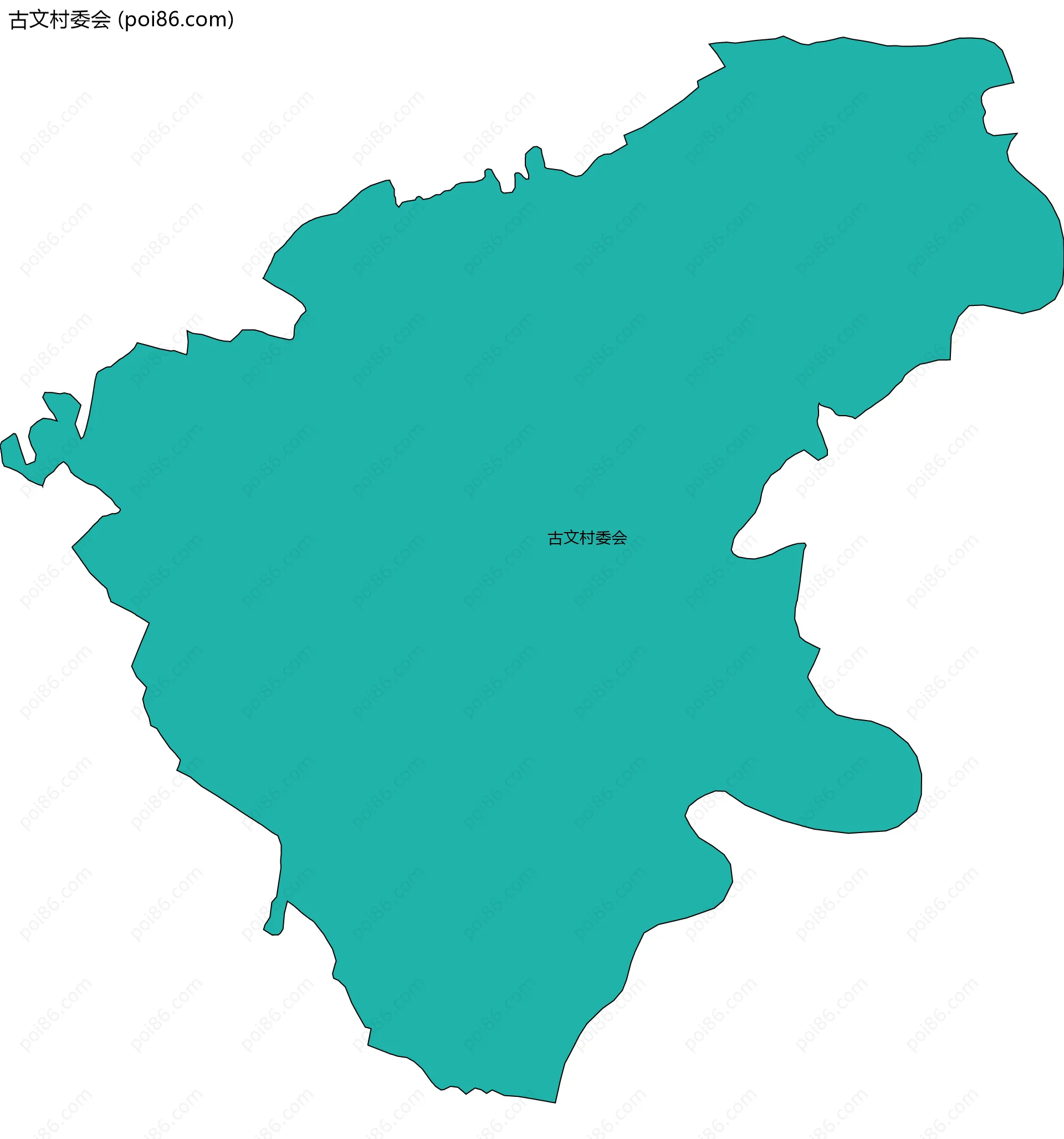 古文村委会边界地图