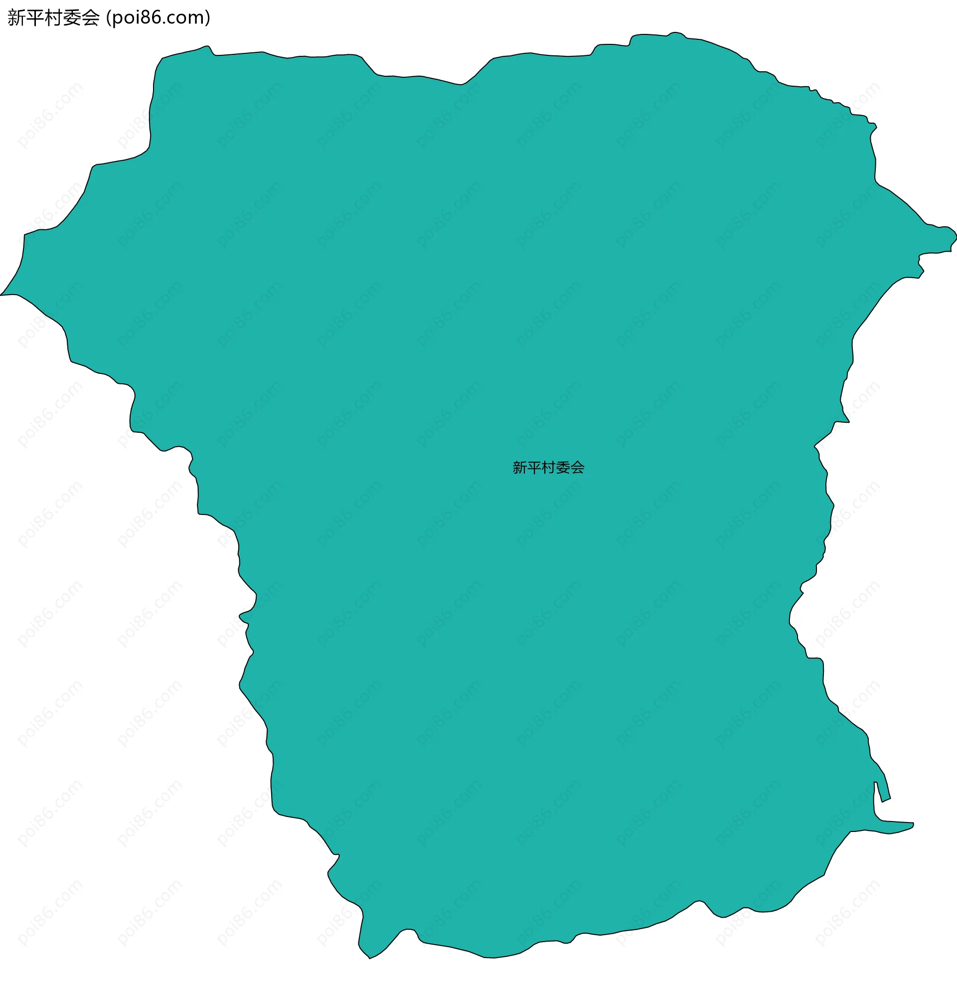 新平村委会边界地图