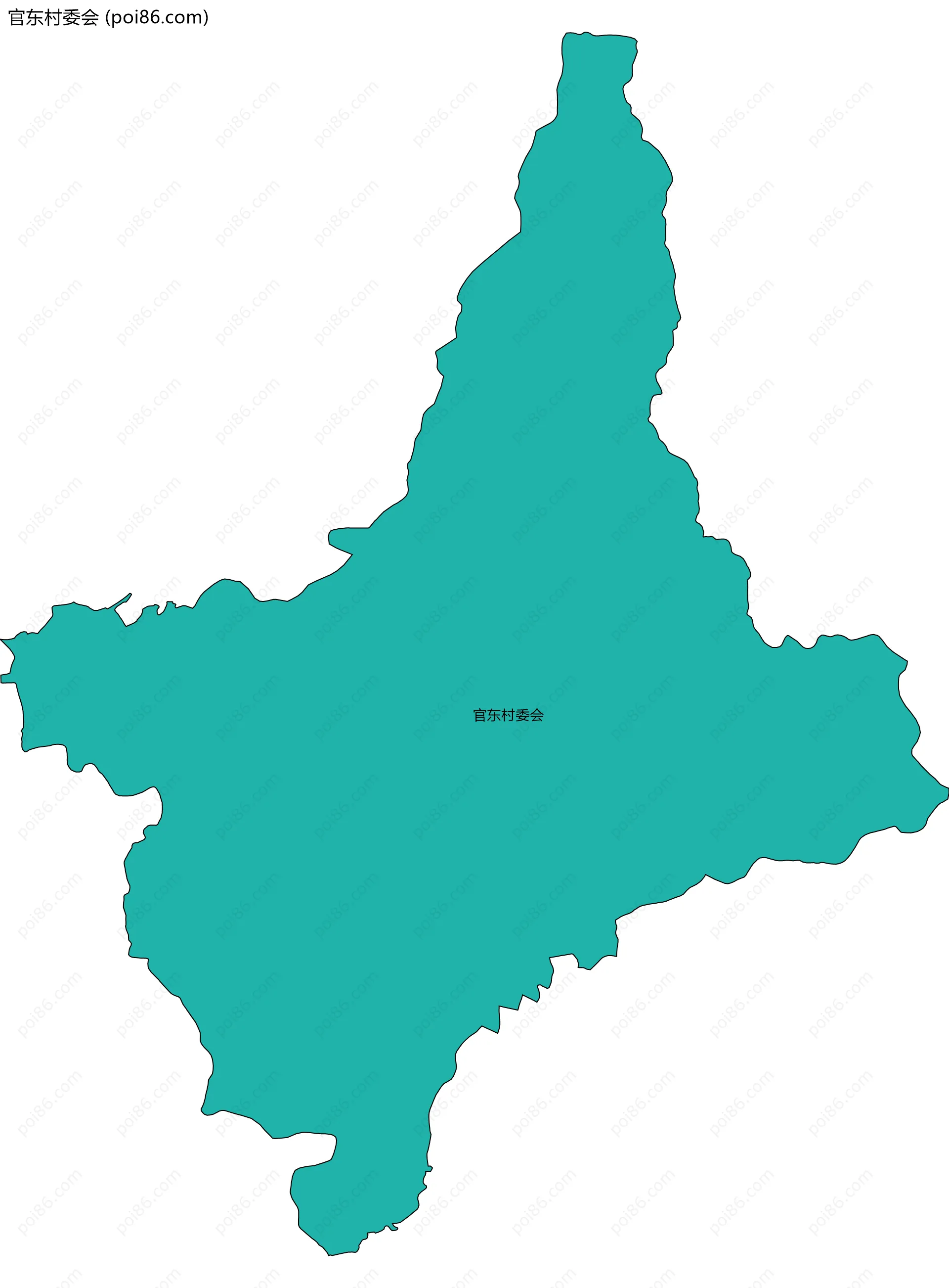 官东村委会边界地图