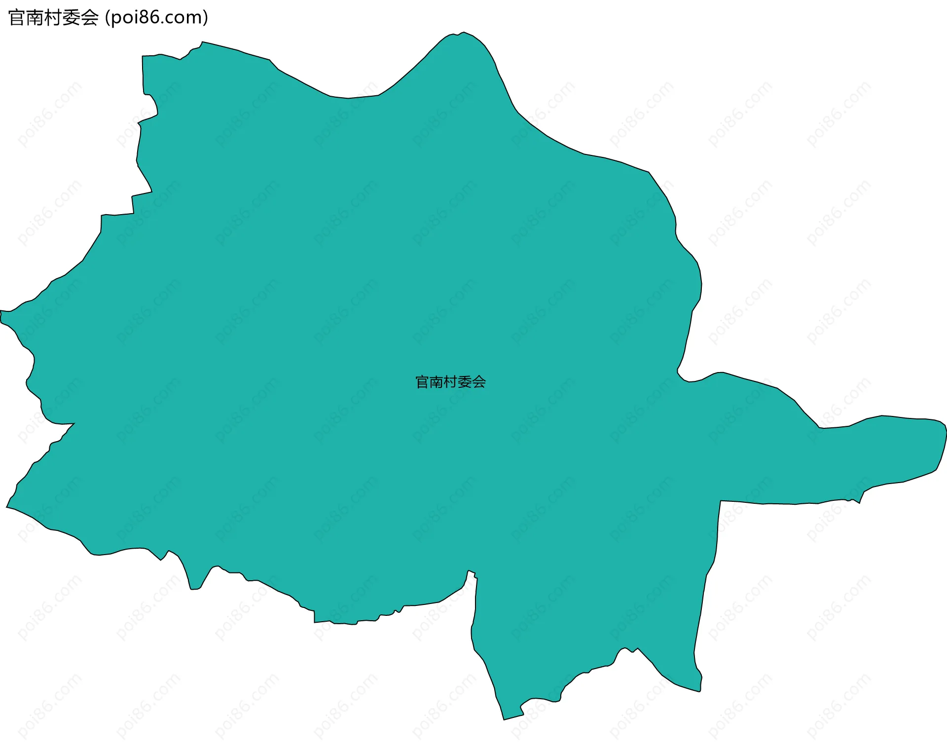 官南村委会边界地图