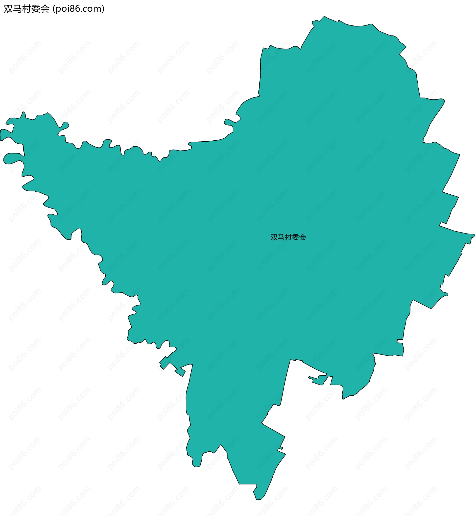 双马村委会边界地图