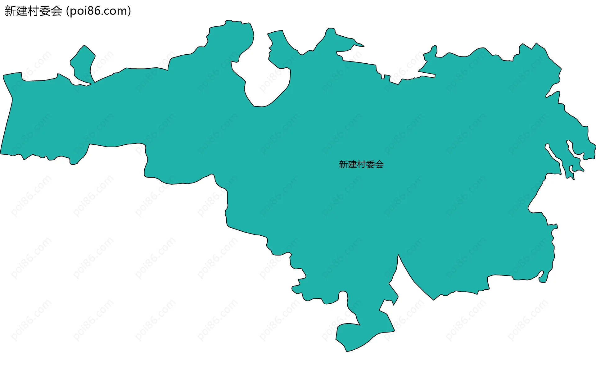 新建村委会边界地图