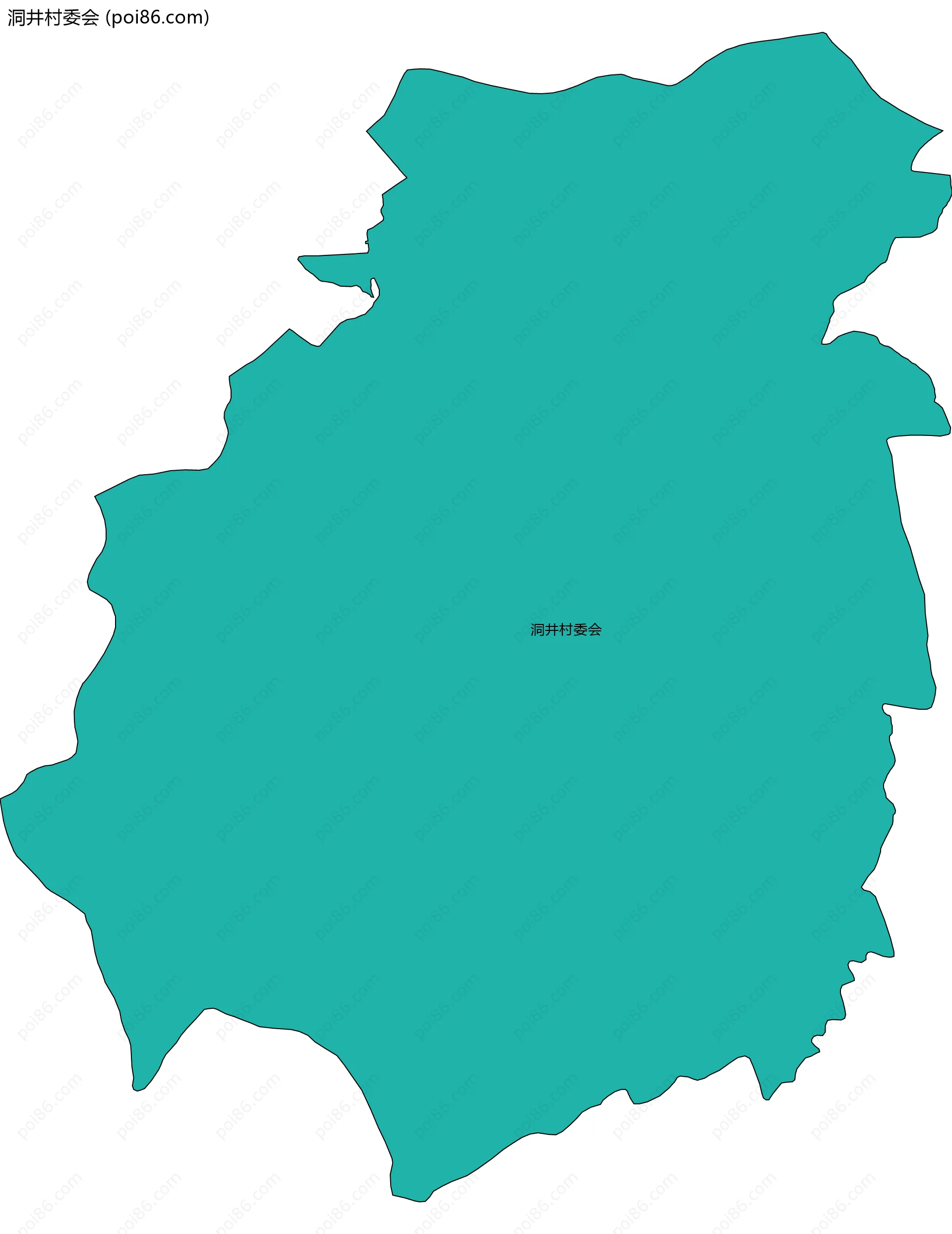 洞井村委会边界地图