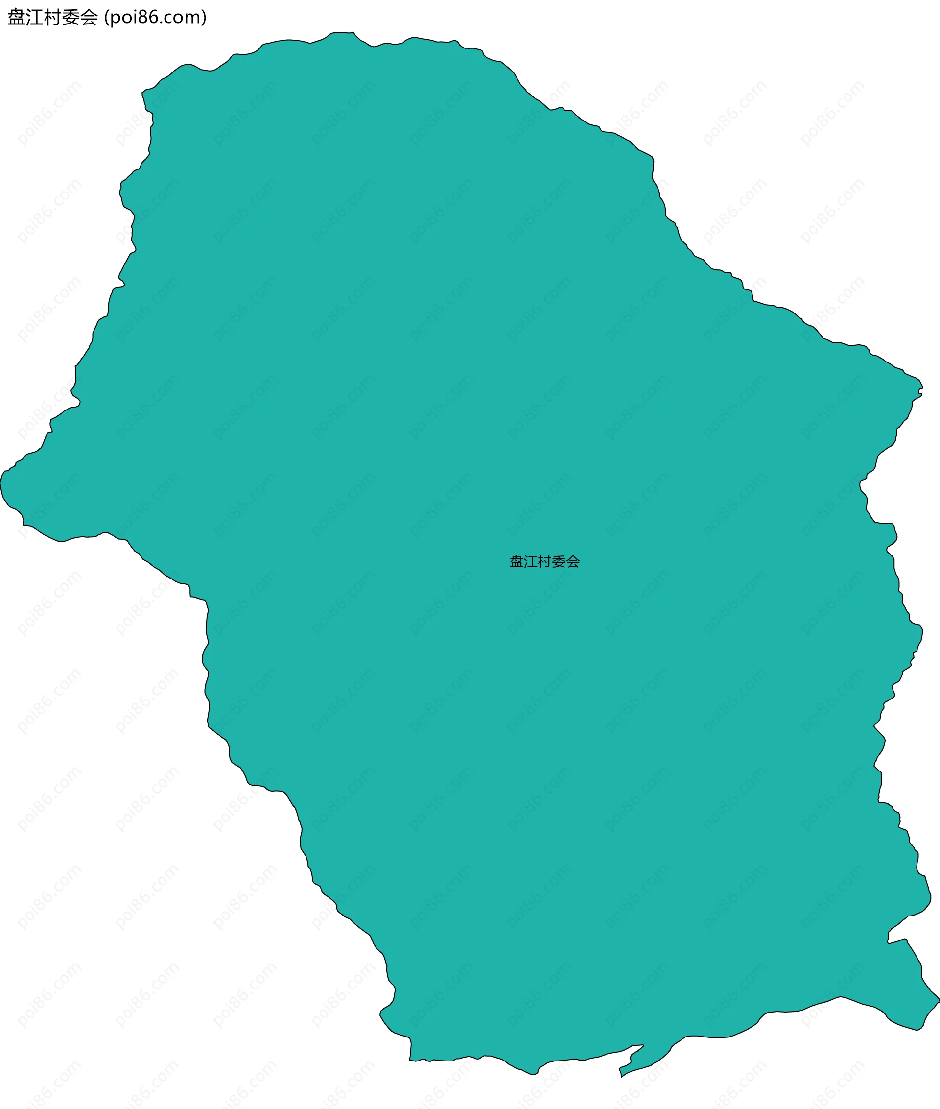 盘江村委会边界地图
