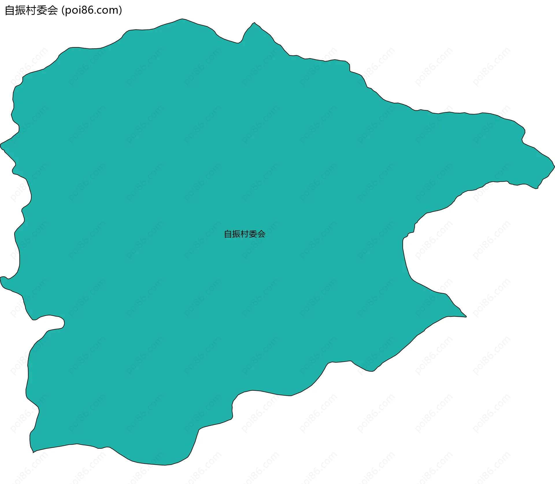 自振村委会边界地图