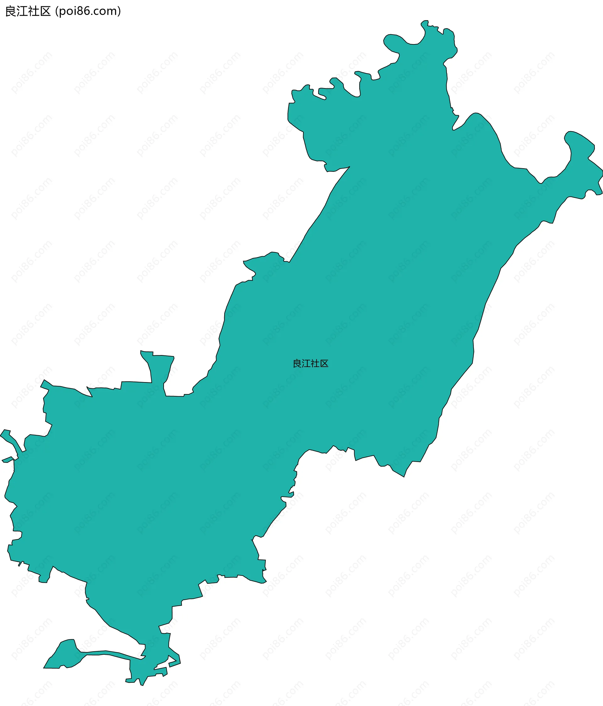 良江社区边界地图