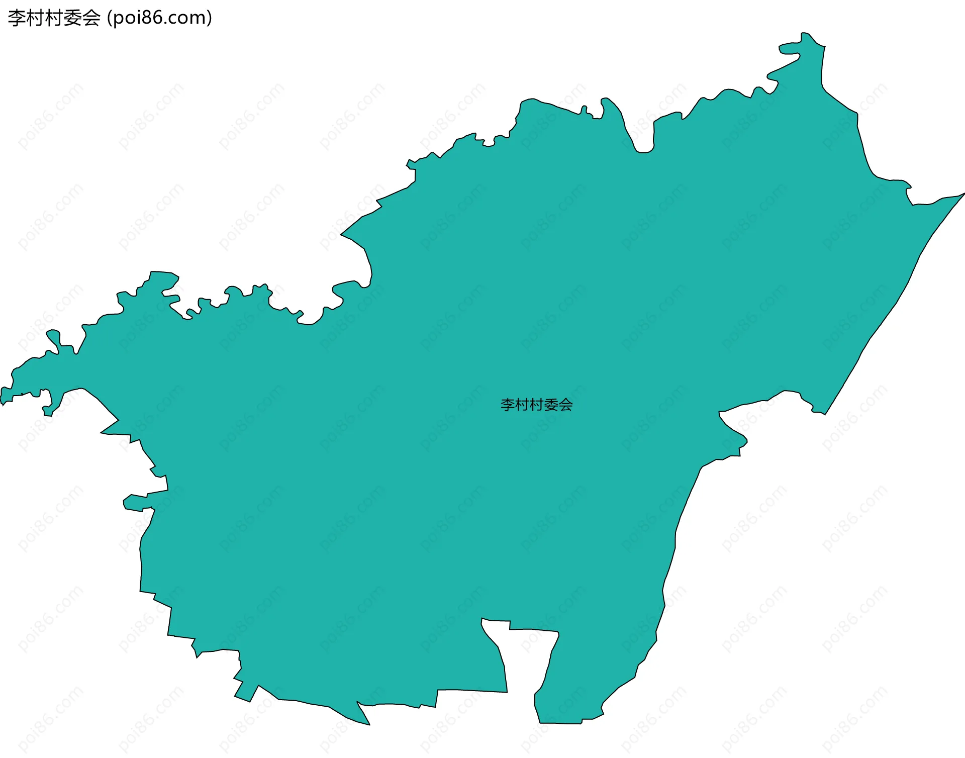 李村村委会边界地图