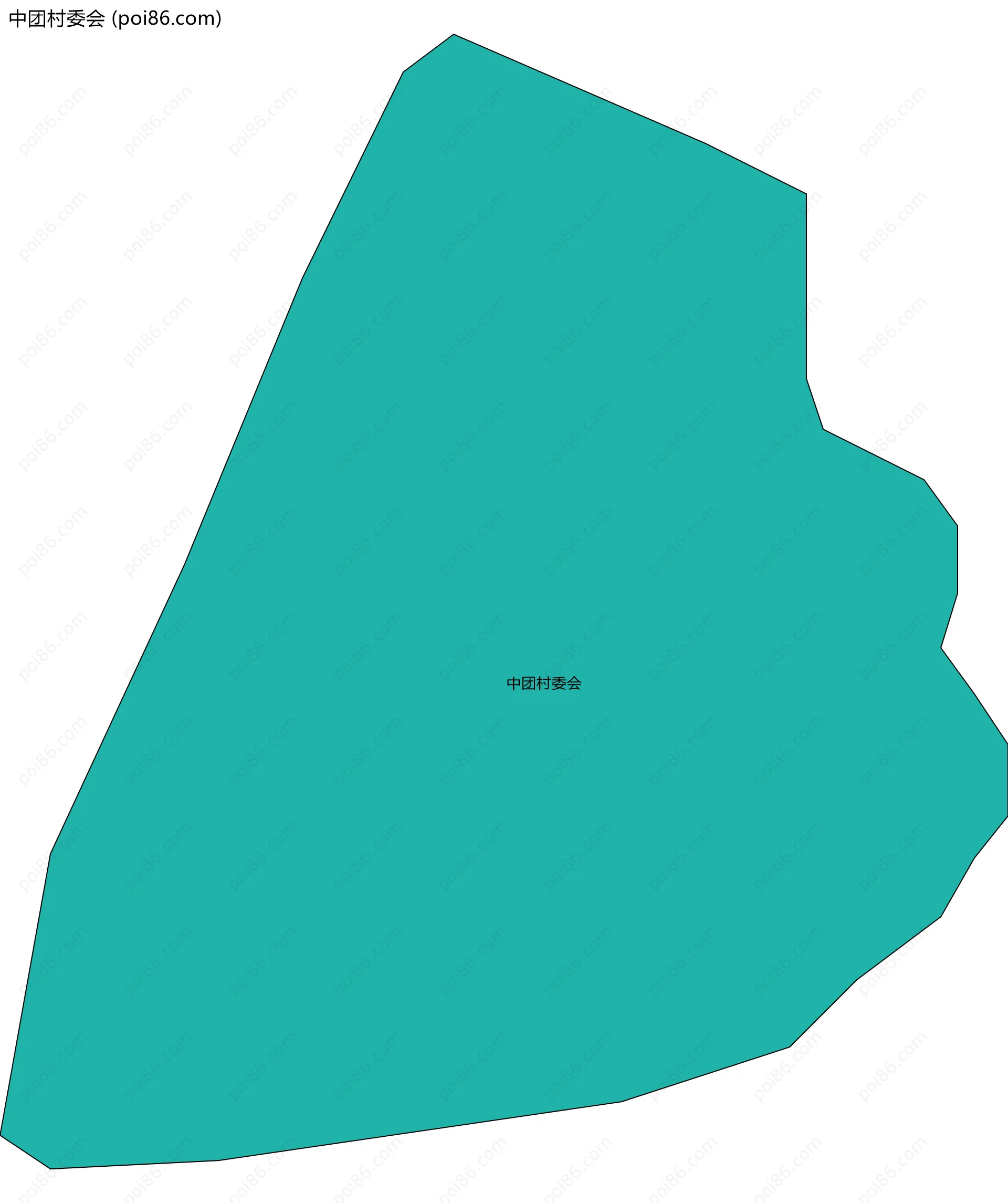 中团村委会边界地图