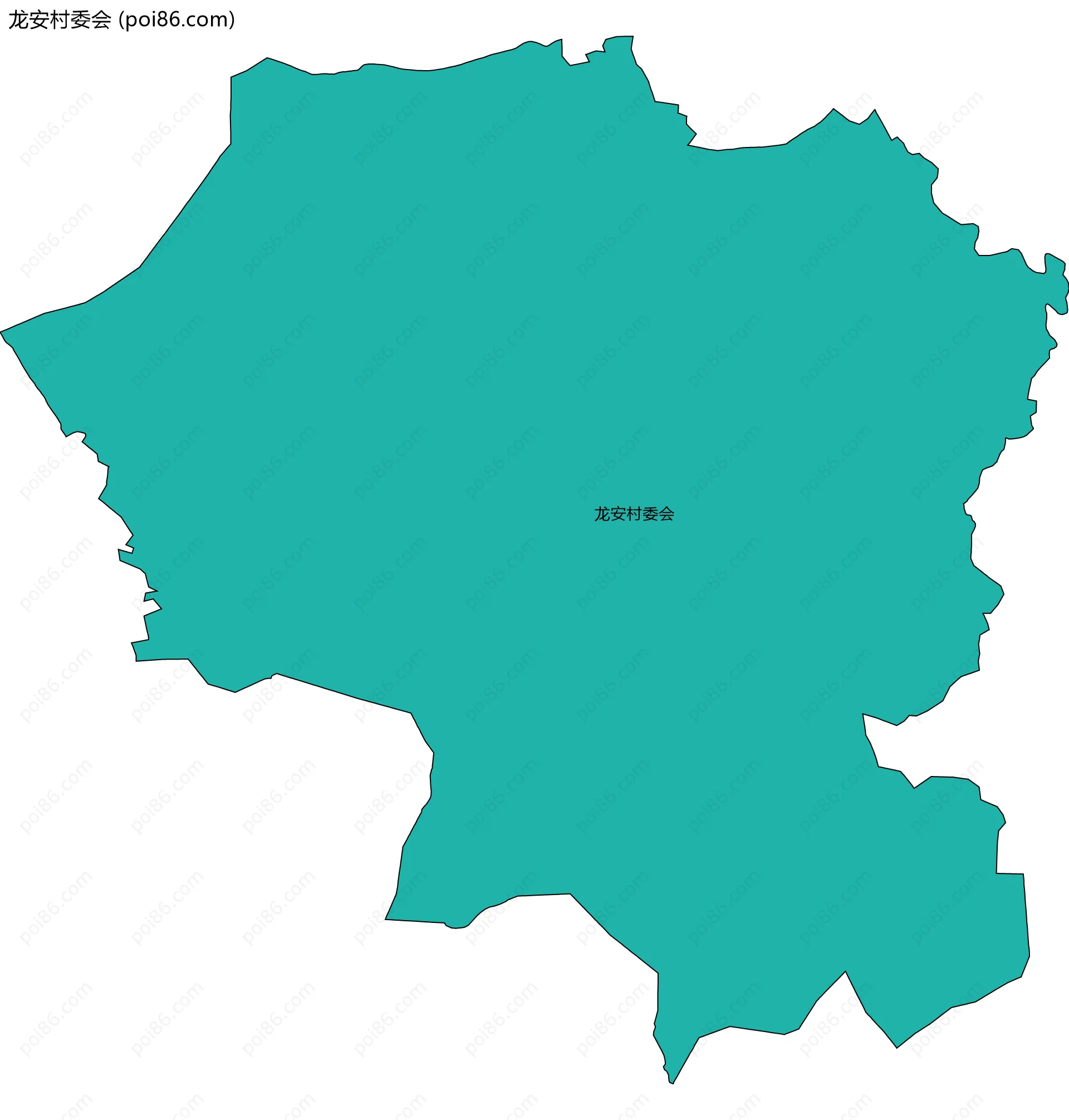 龙安村委会边界地图