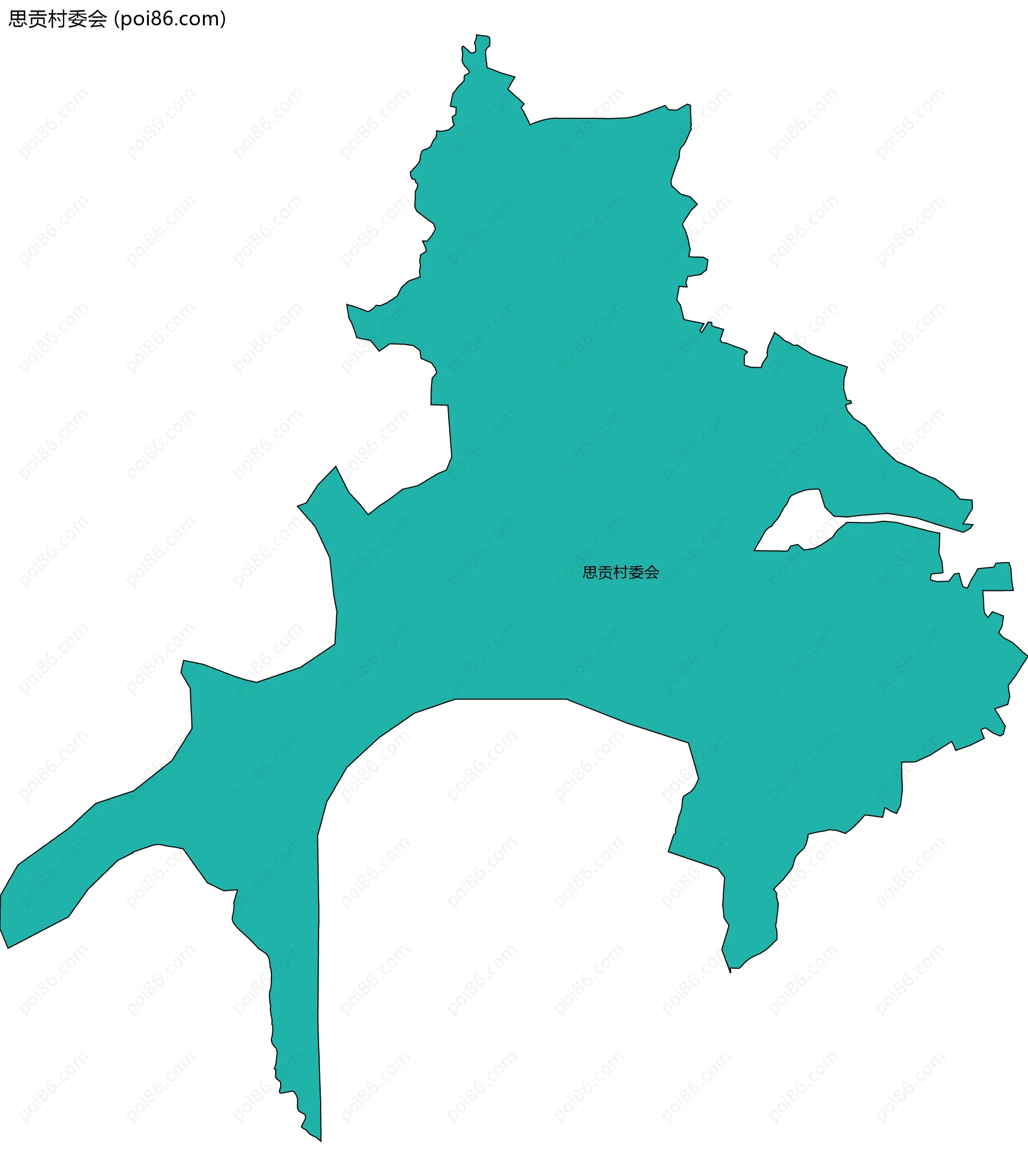 思贡村委会边界地图