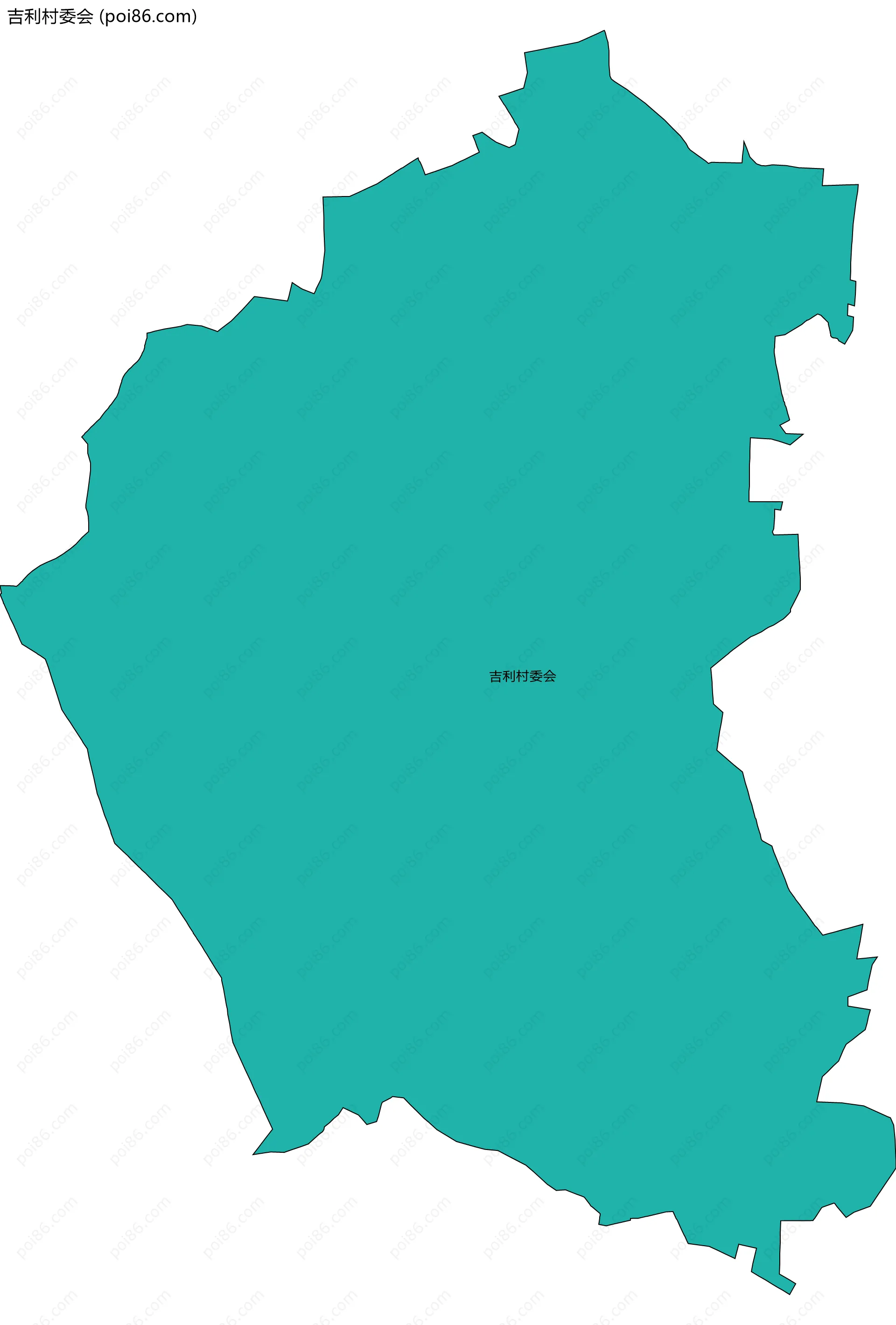吉利村委会边界地图