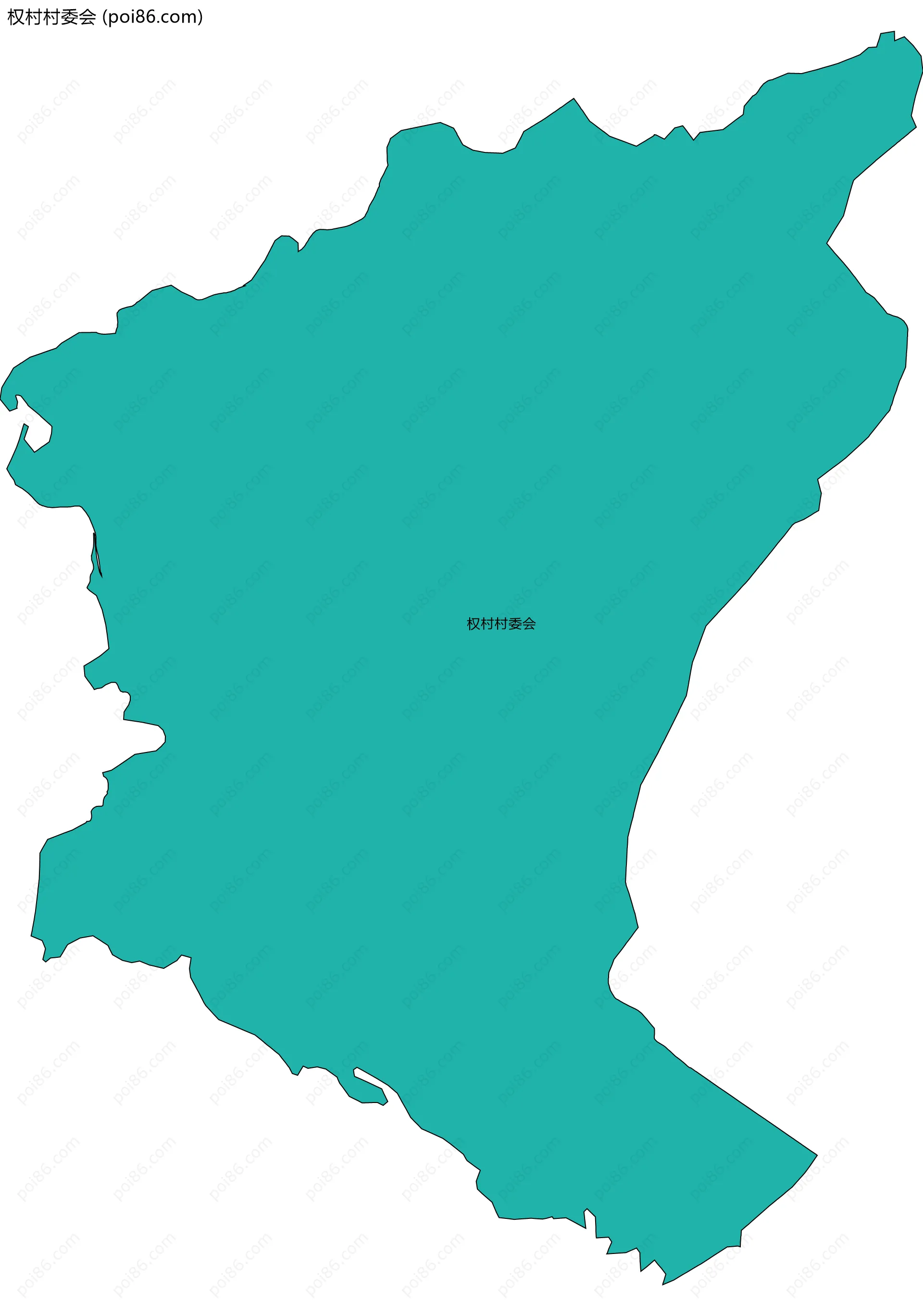 权村村委会边界地图