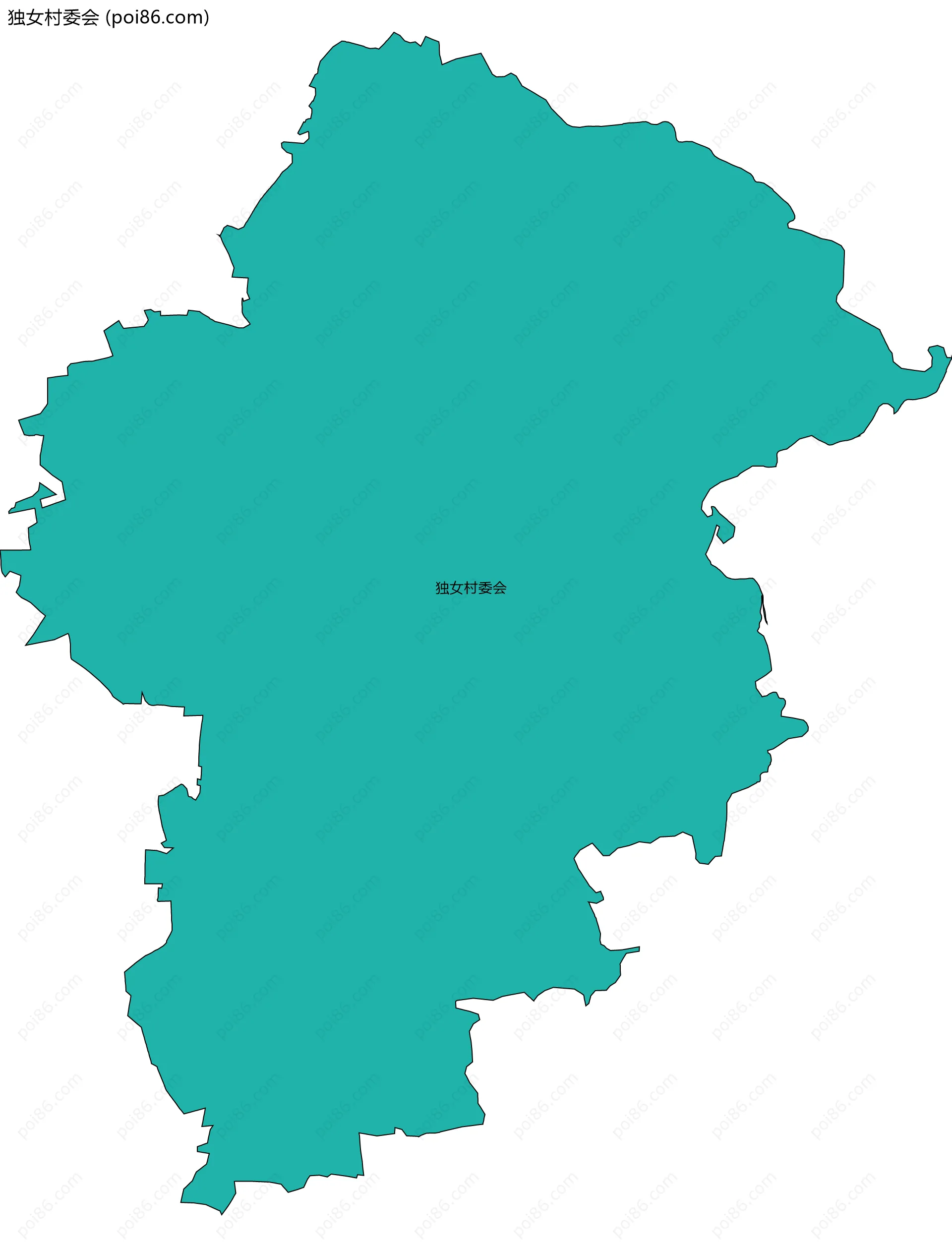 独女村委会边界地图