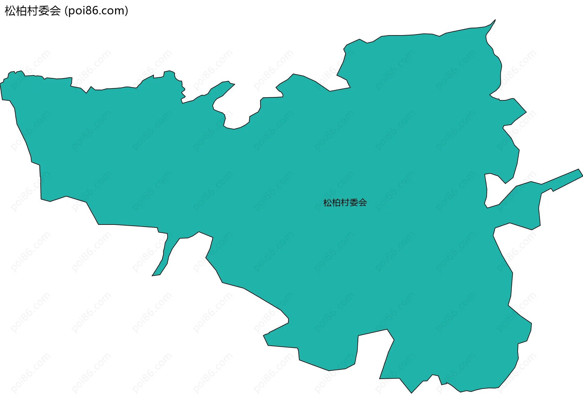 松柏村委会边界地图