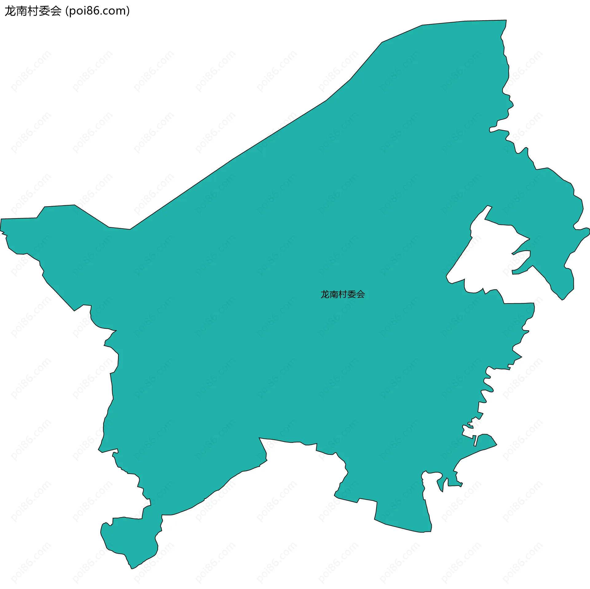 龙南村委会边界地图