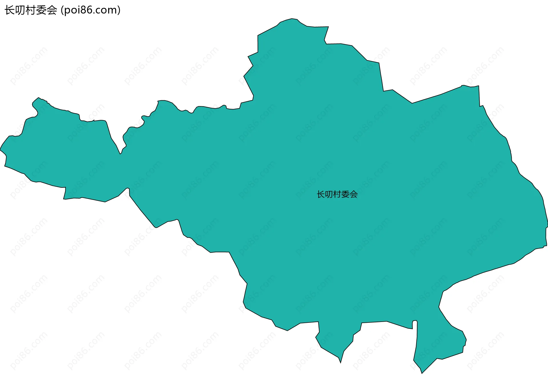 长叨村委会边界地图
