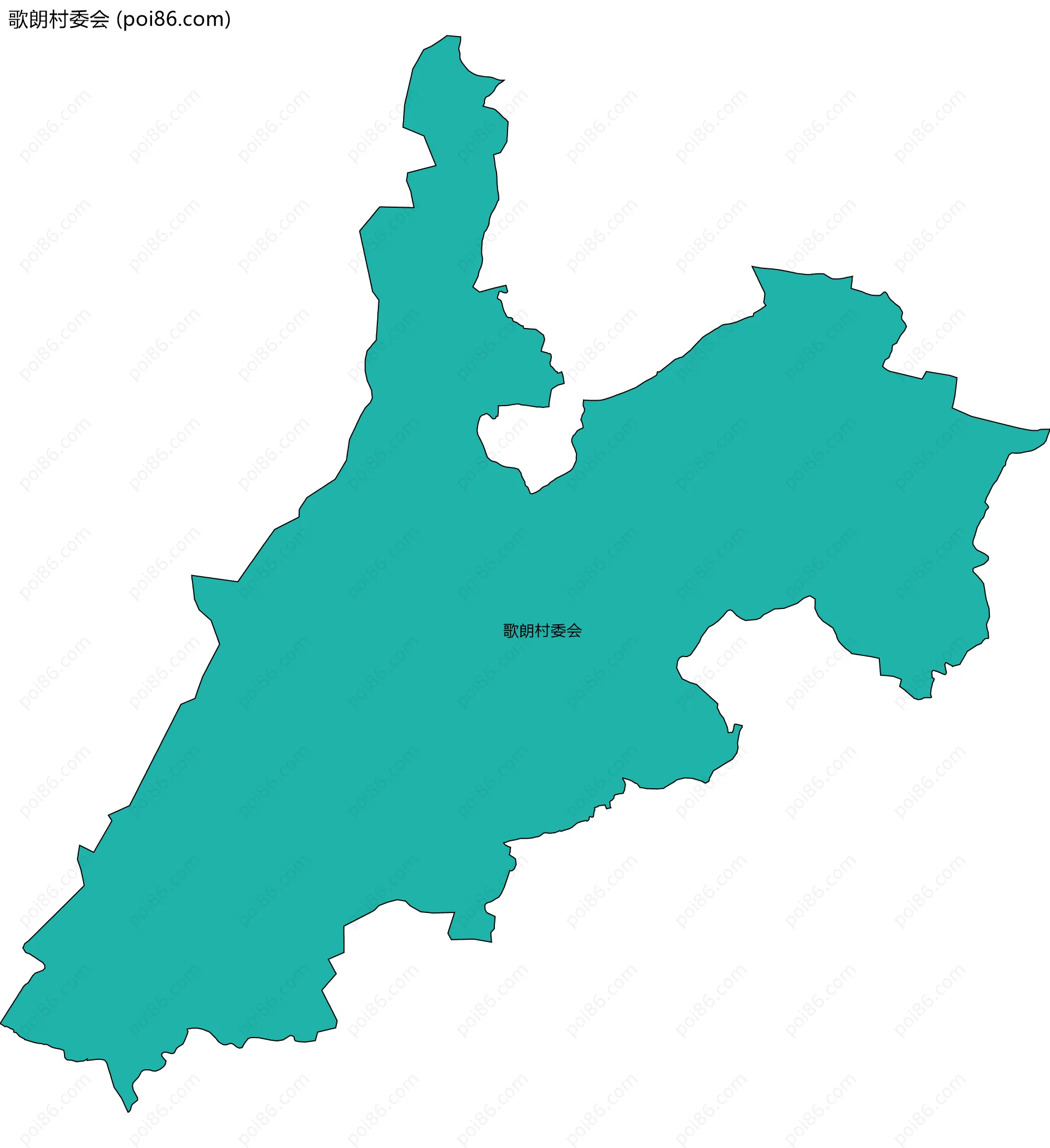 歌朗村委会边界地图