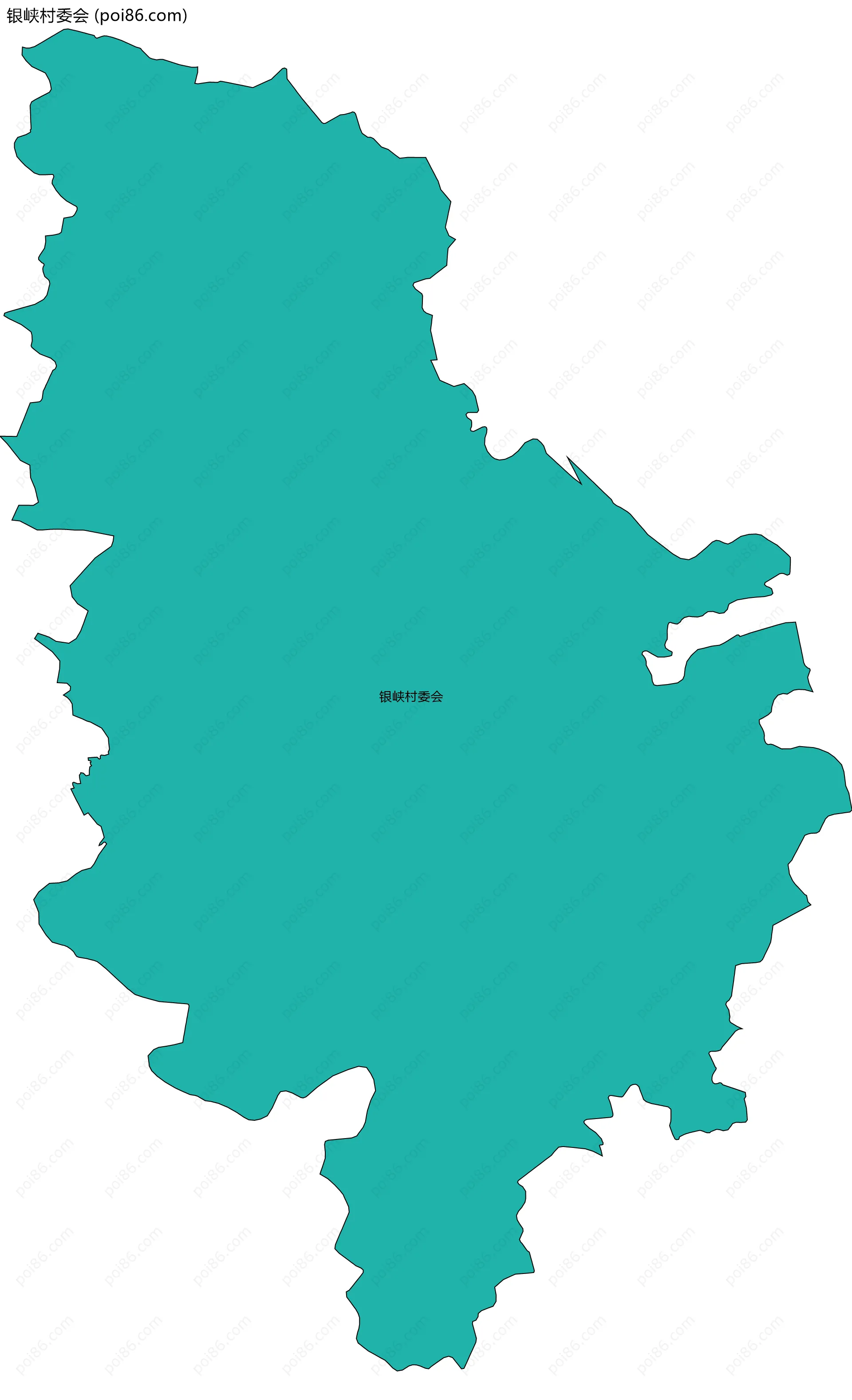 银峡村委会边界地图