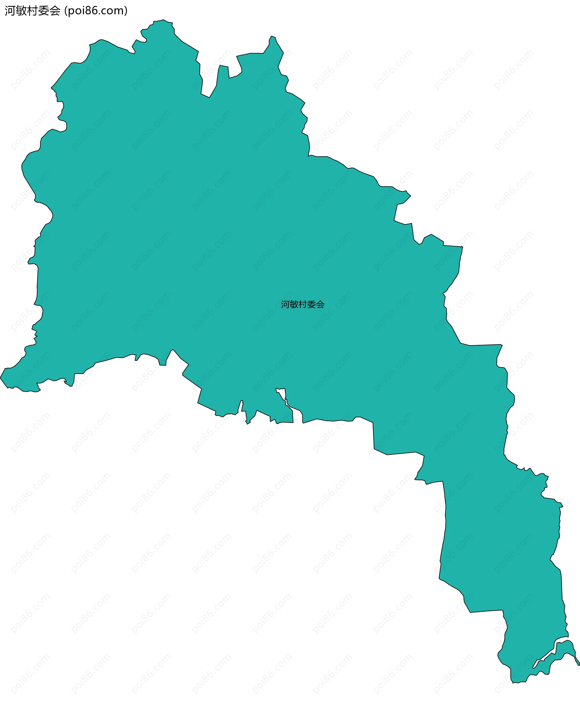 河敏村委会边界地图