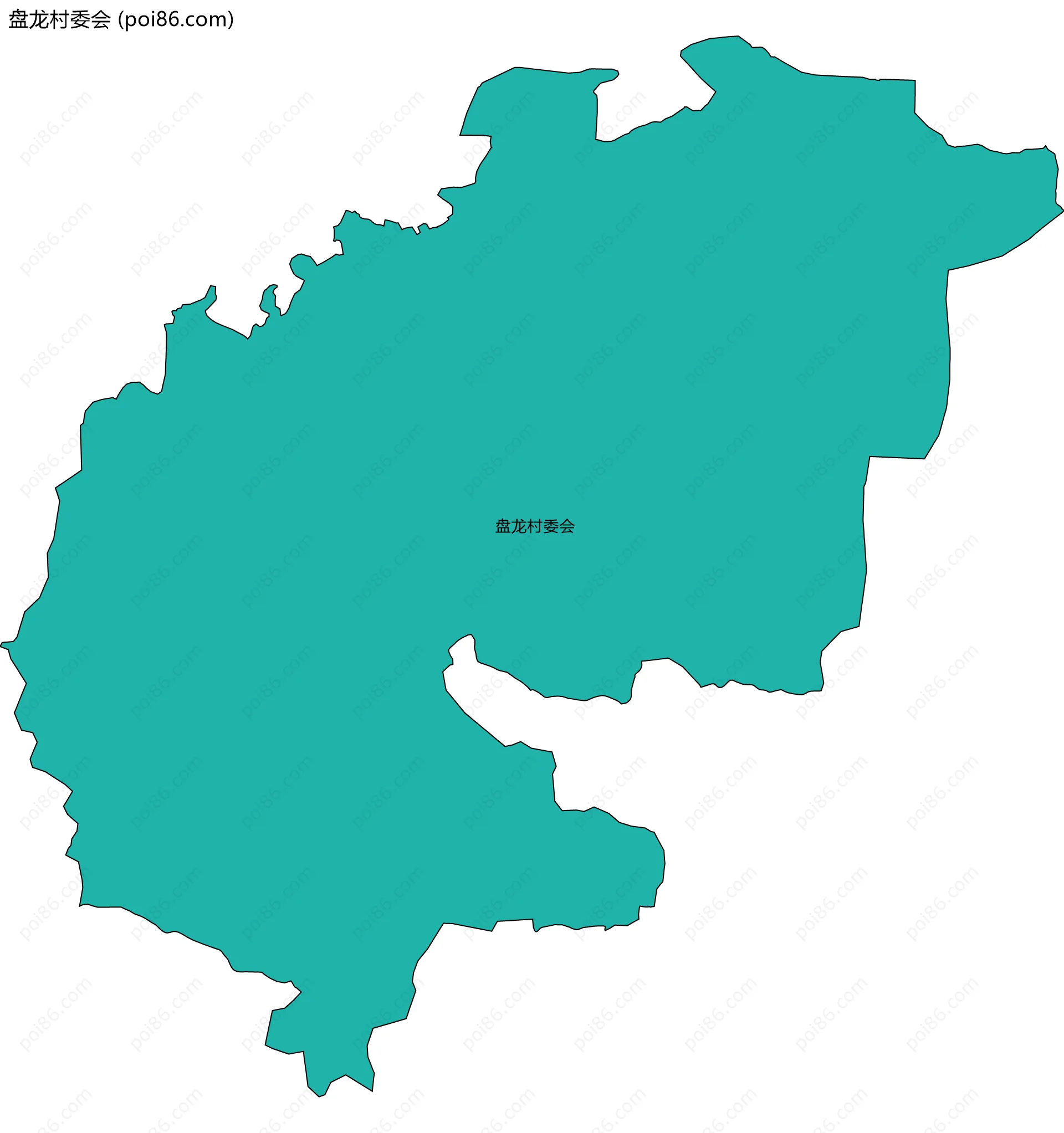 盘龙村委会边界地图