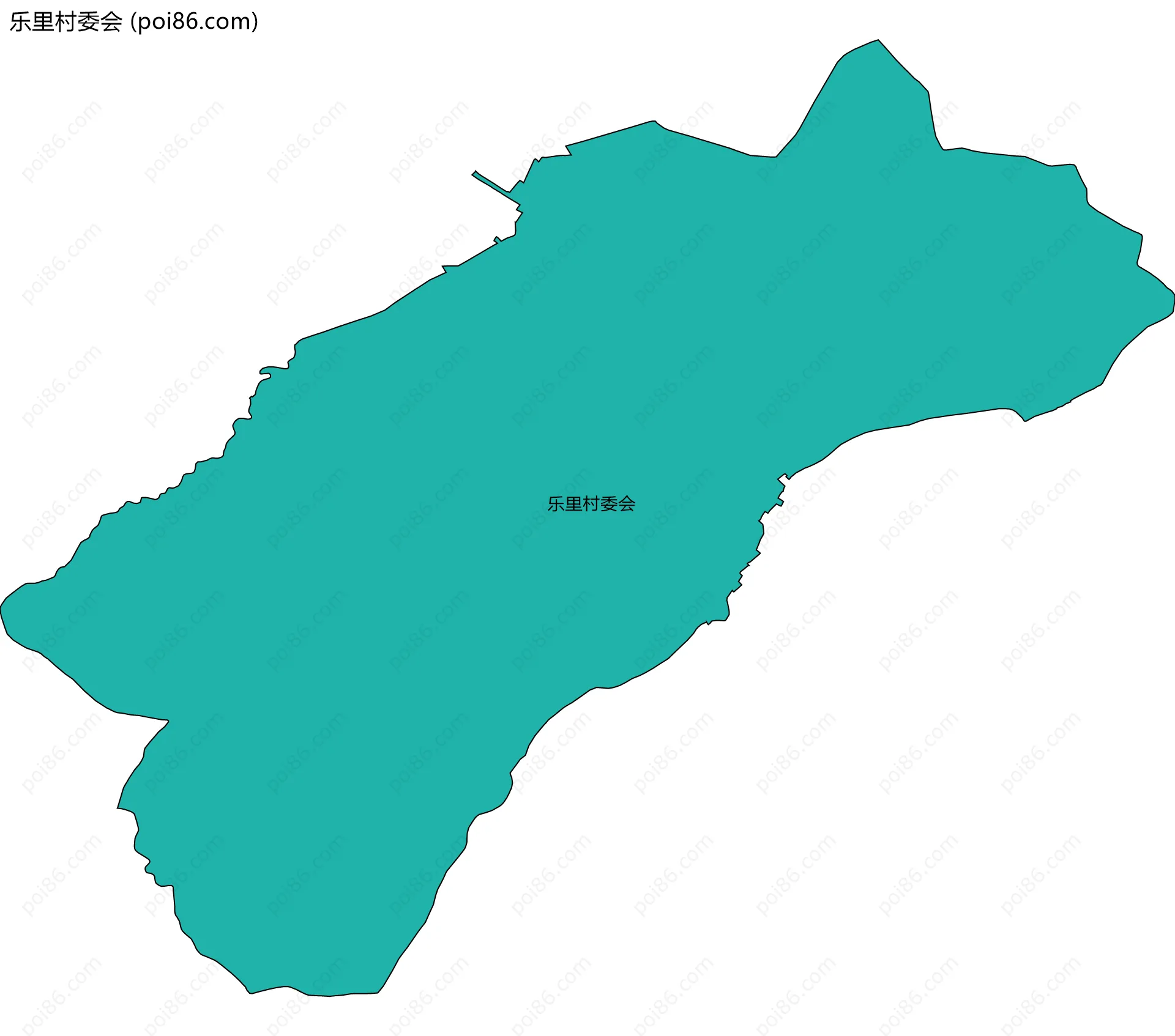 乐里村委会边界地图