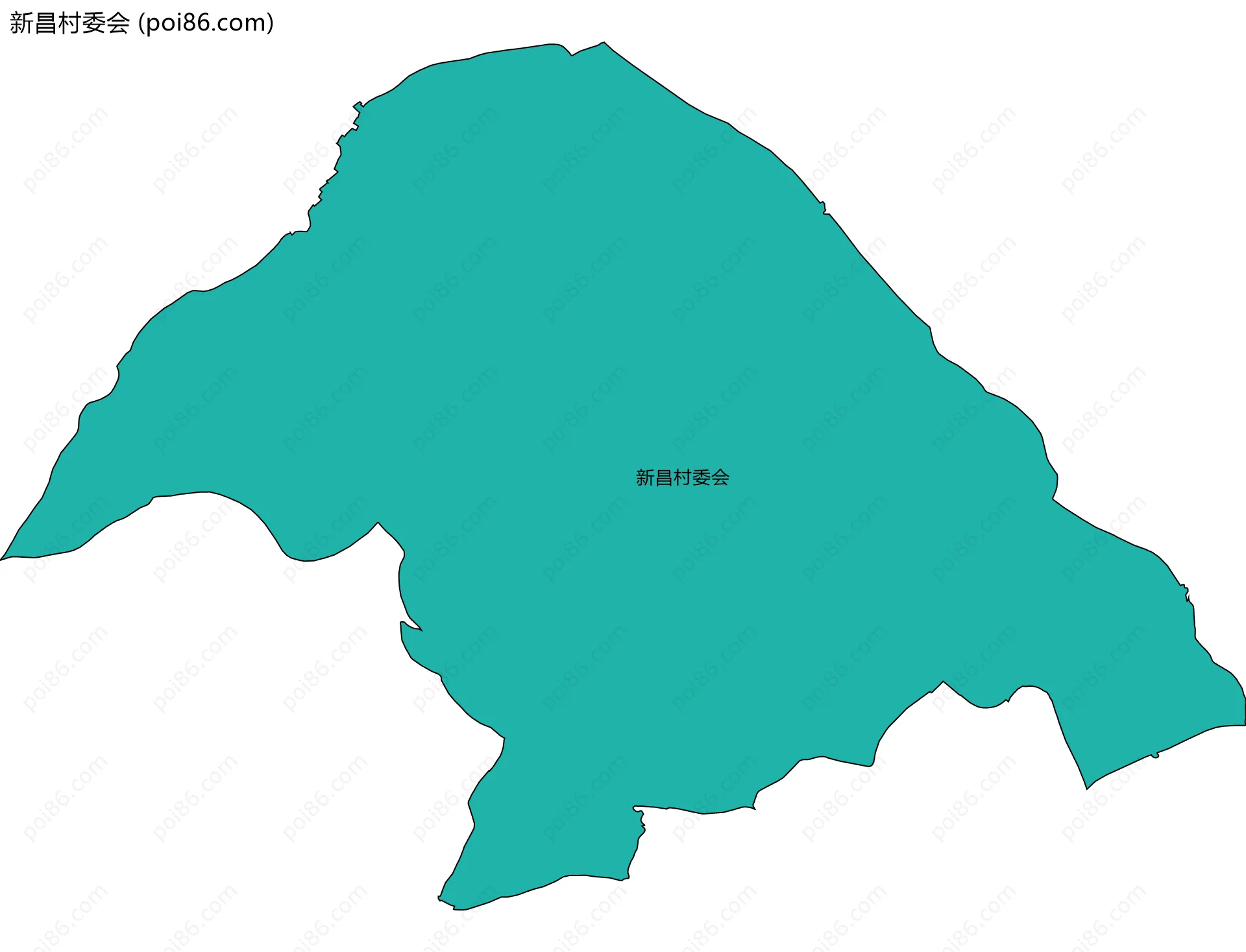 新昌村委会边界地图