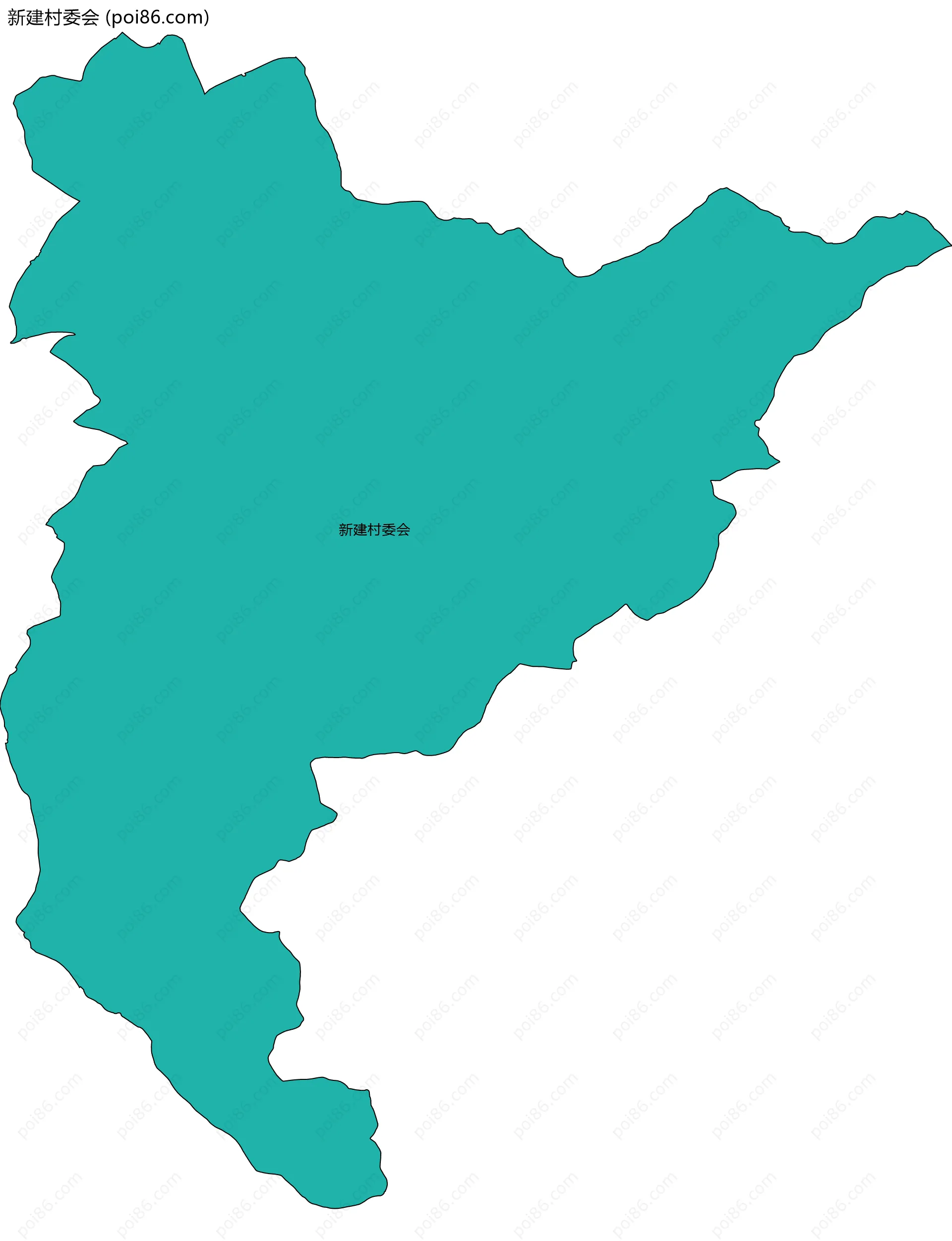 新建村委会边界地图