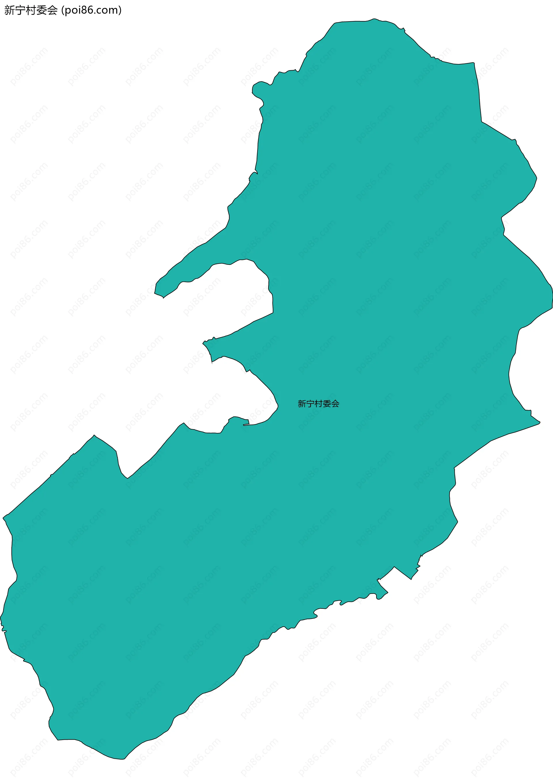 新宁村委会边界地图