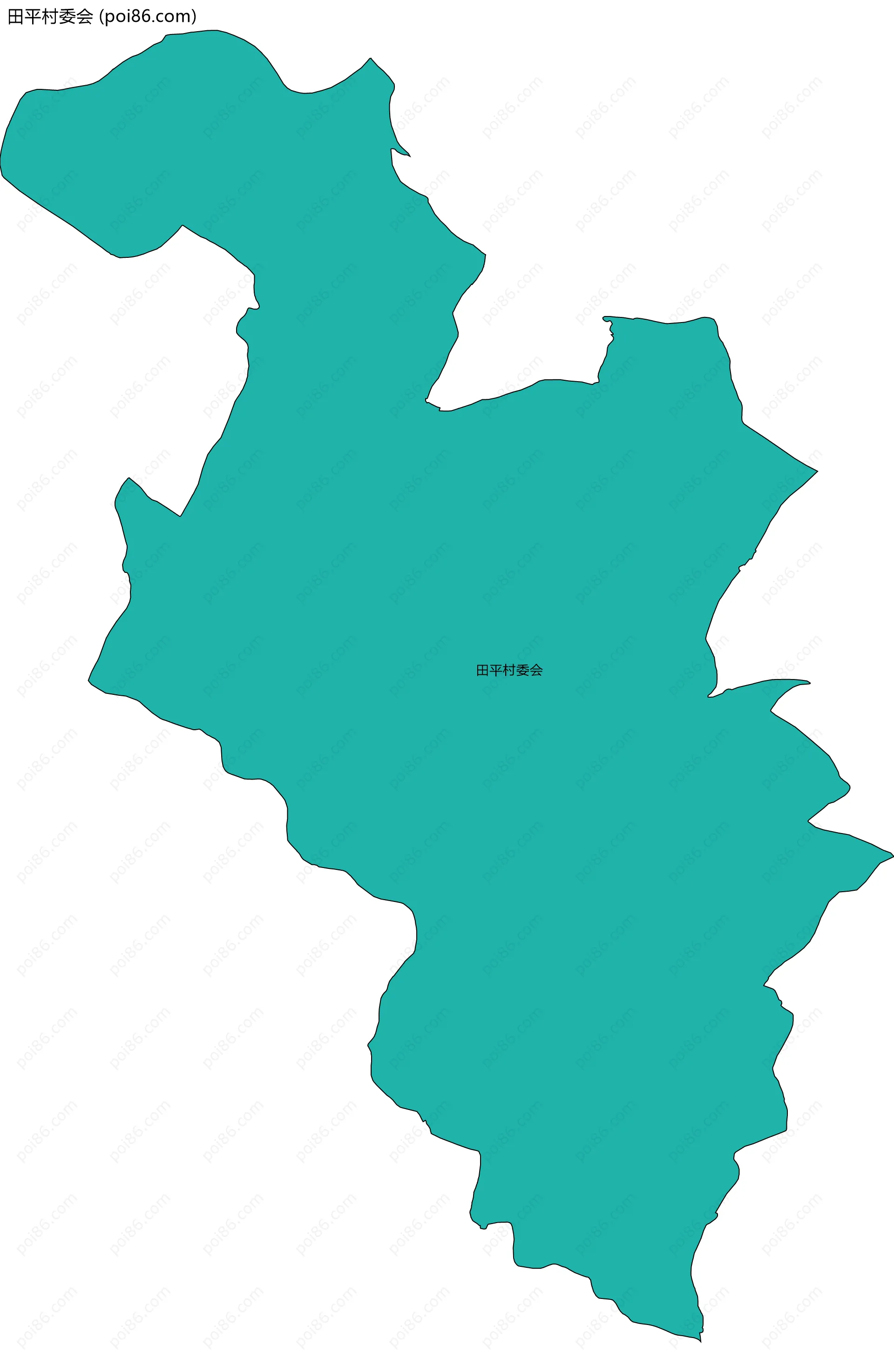 田平村委会边界地图