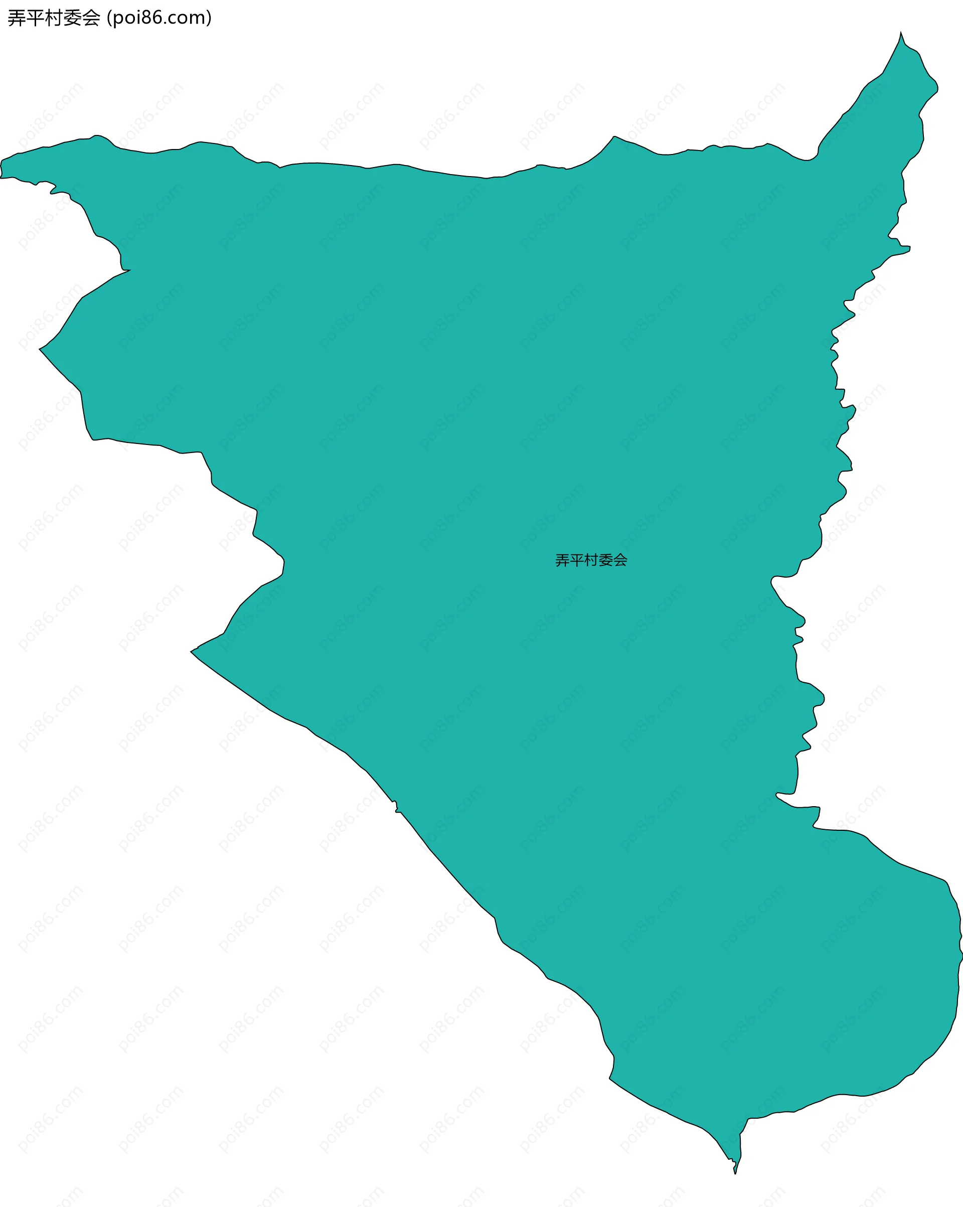 弄平村委会边界地图