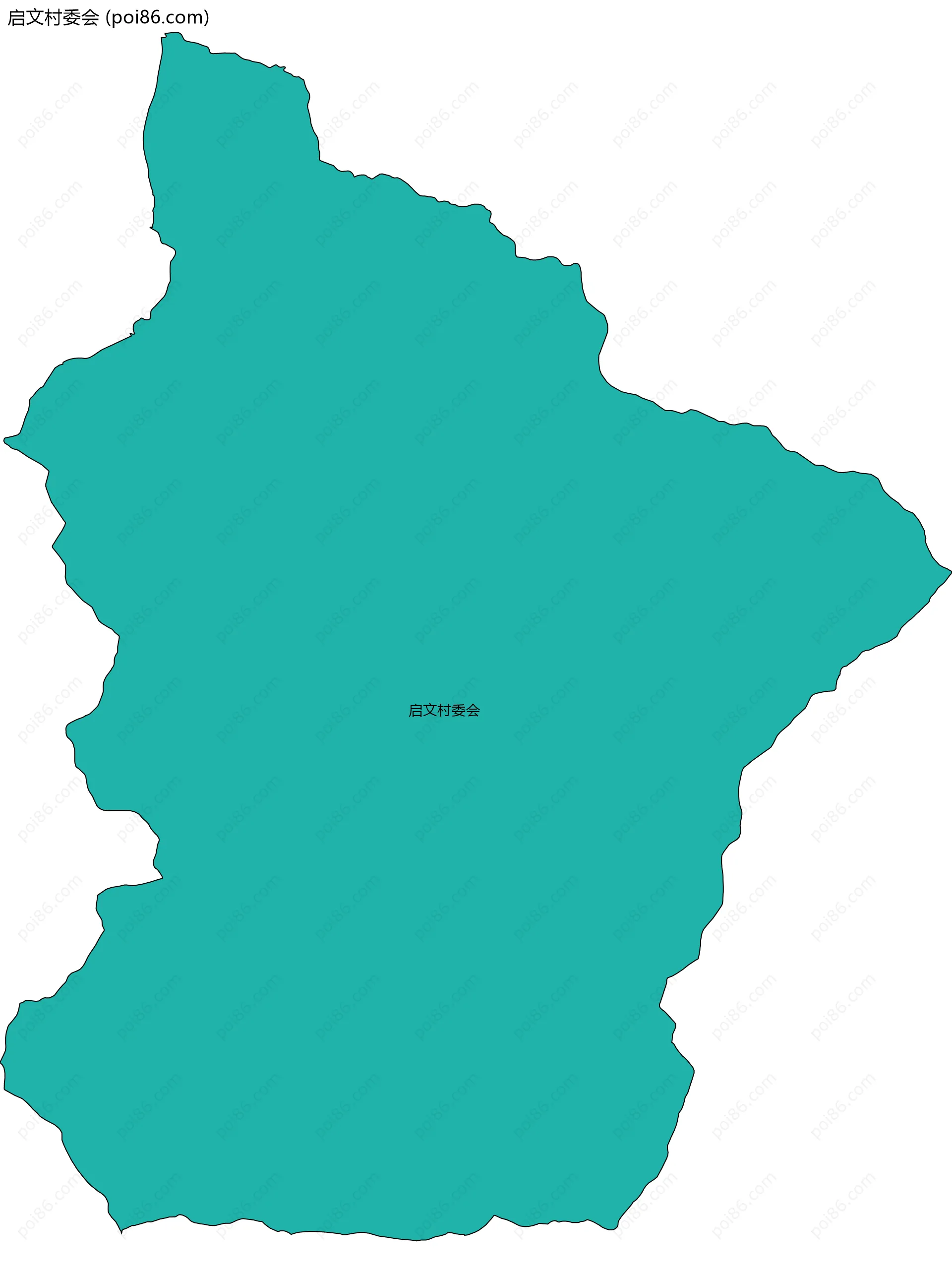 启文村委会边界地图