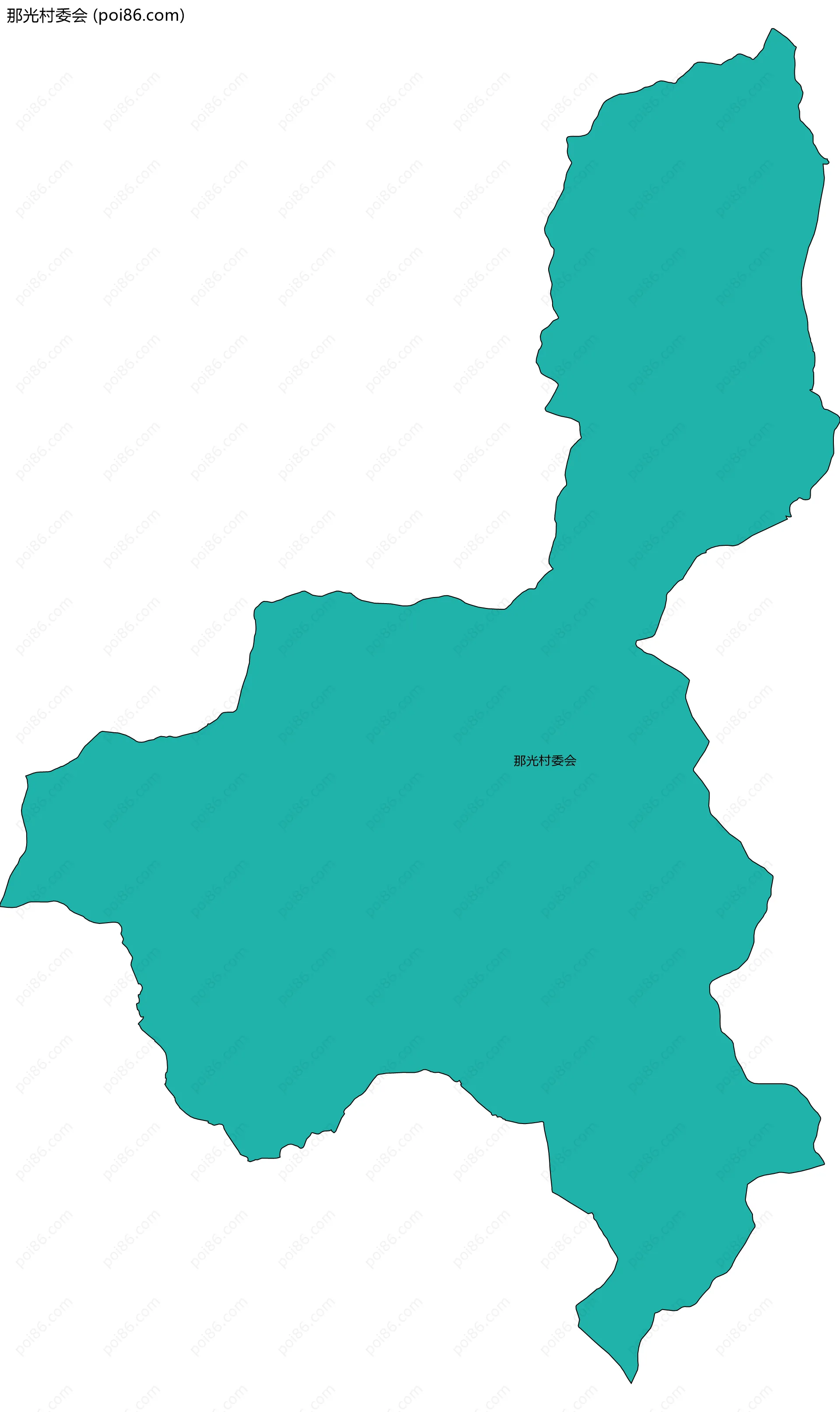 那光村委会边界地图