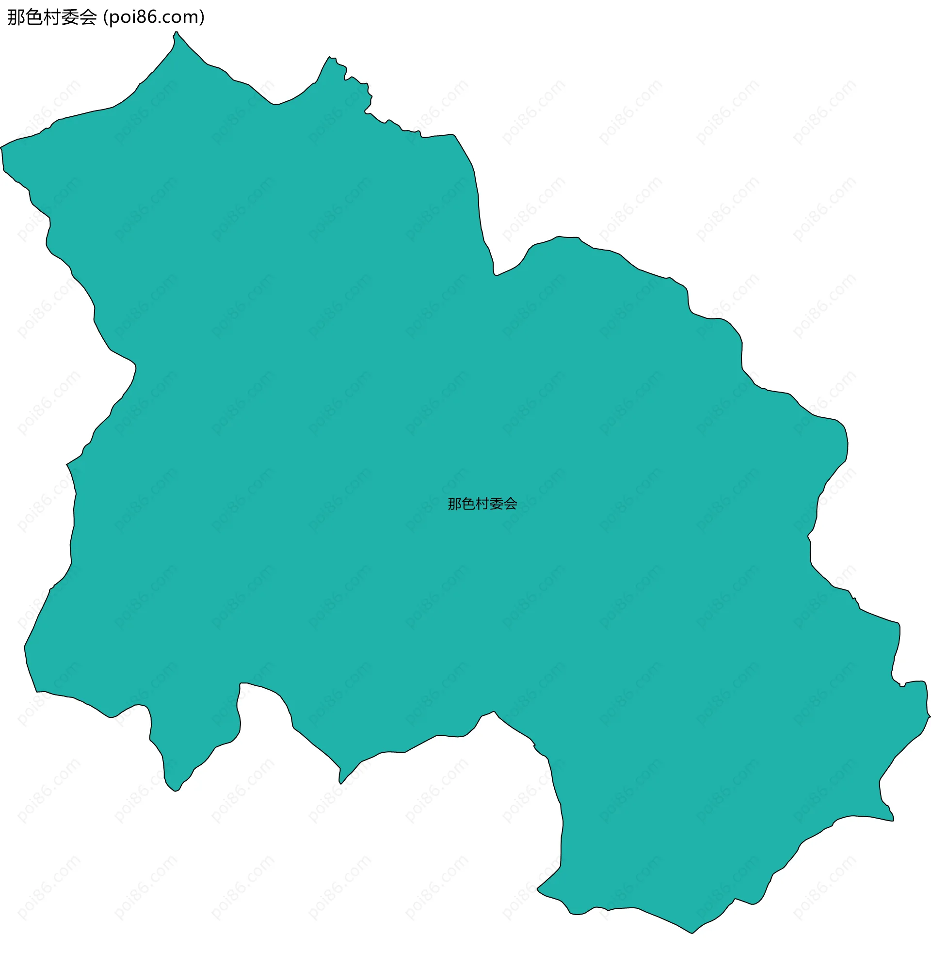 那色村委会边界地图