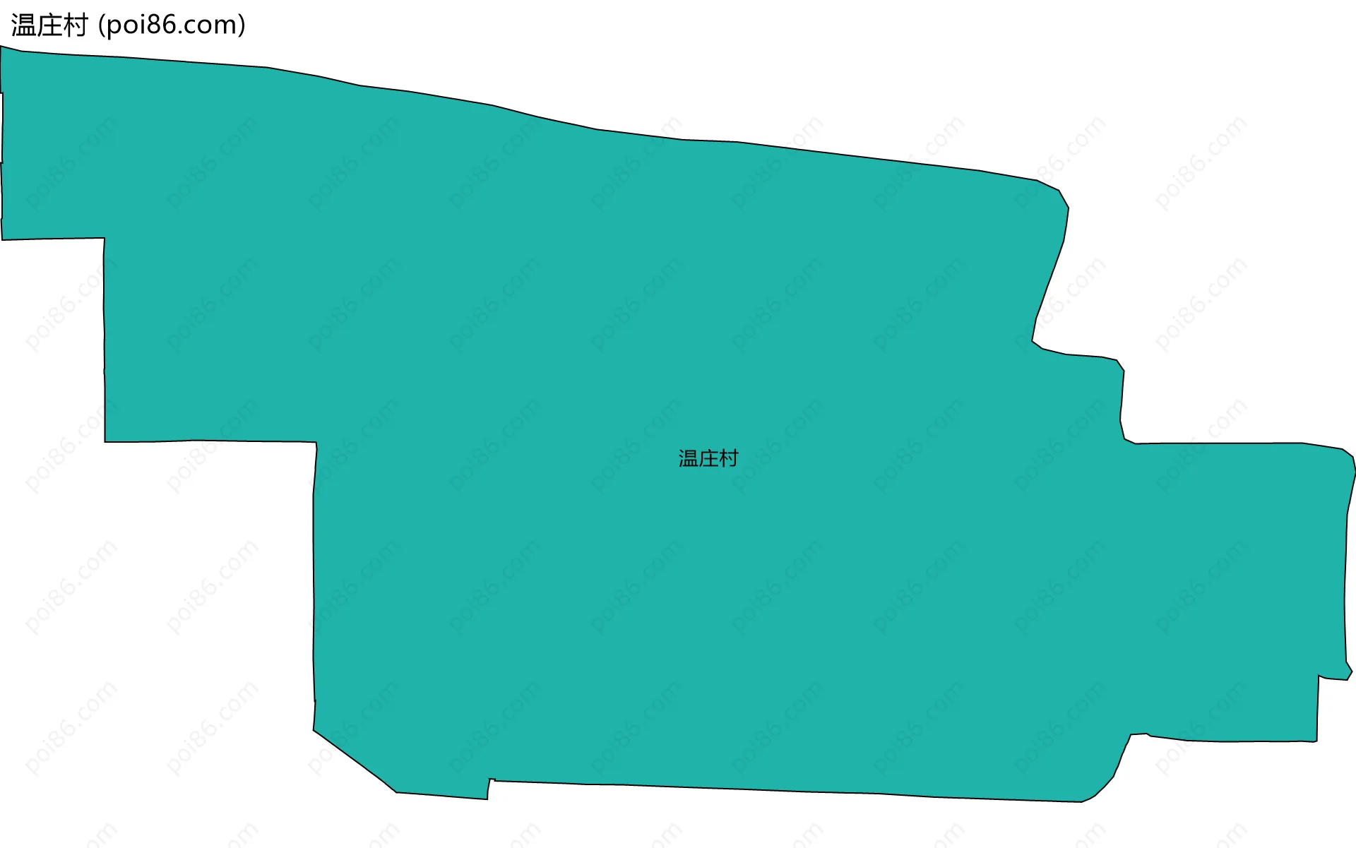 温庄村边界地图