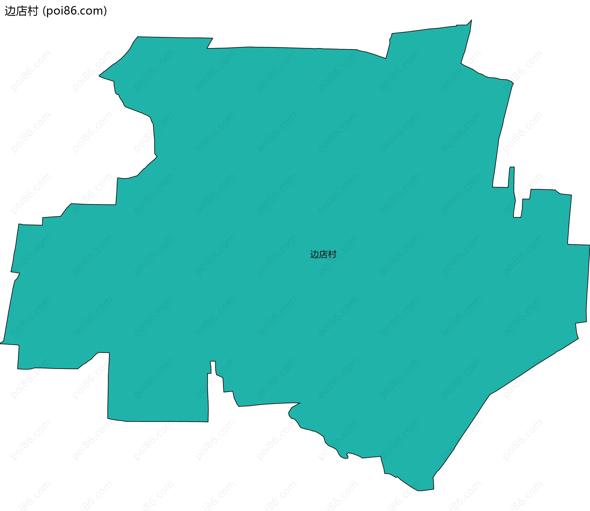 边店村边界地图