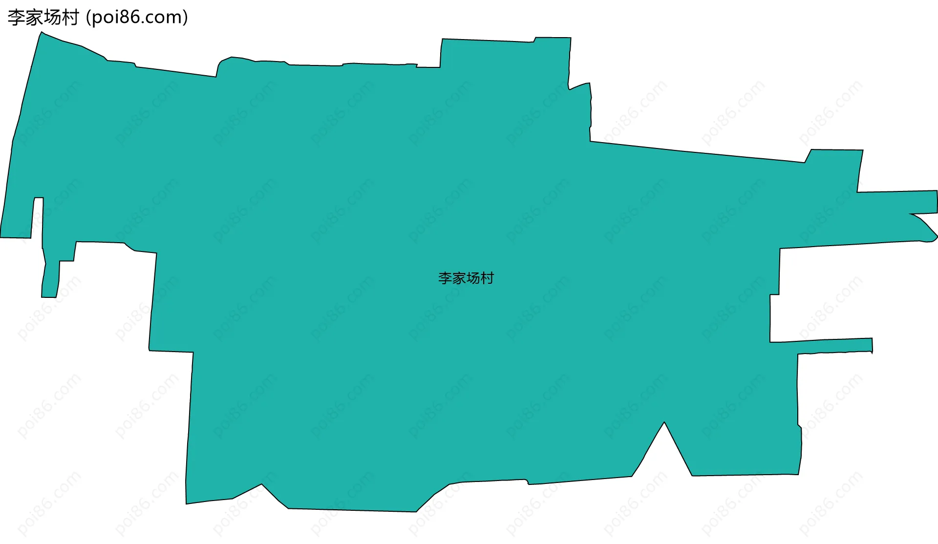 李家场村边界地图