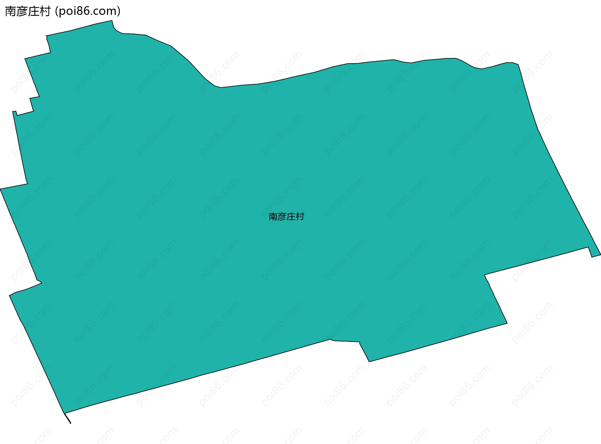 南彦庄村边界地图