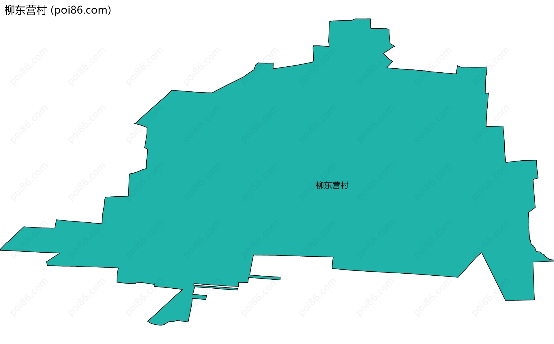 柳东营村边界地图