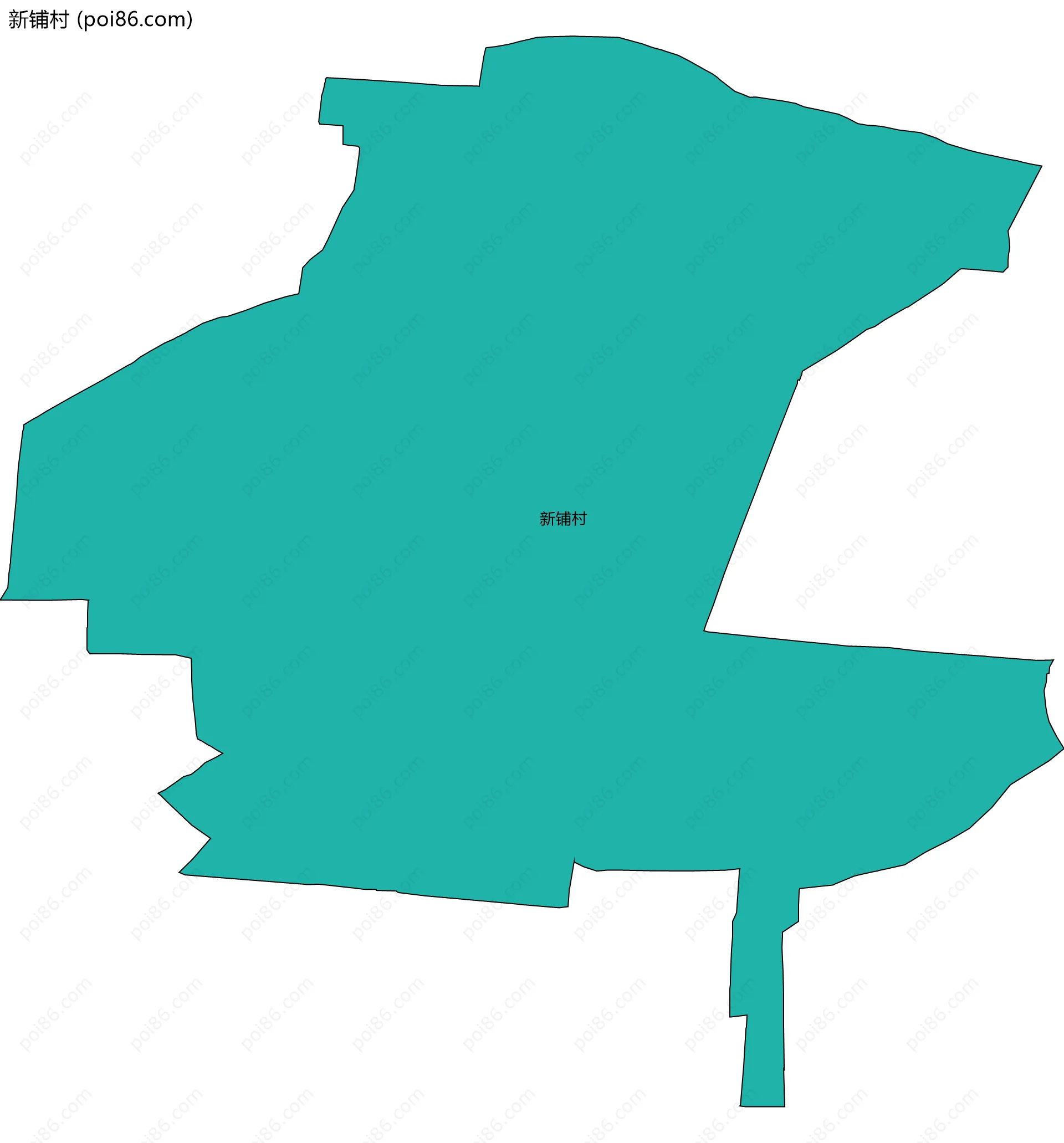 新铺村边界地图