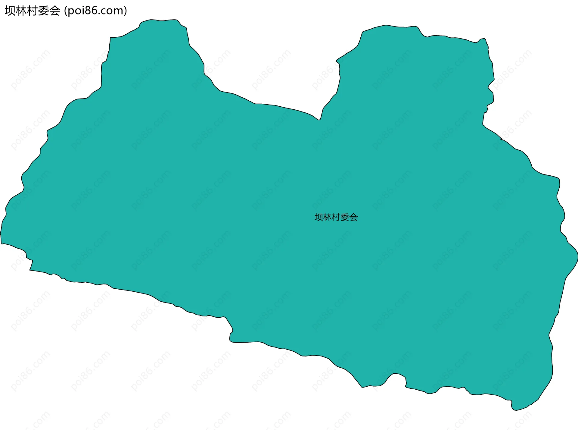 坝林村委会边界地图