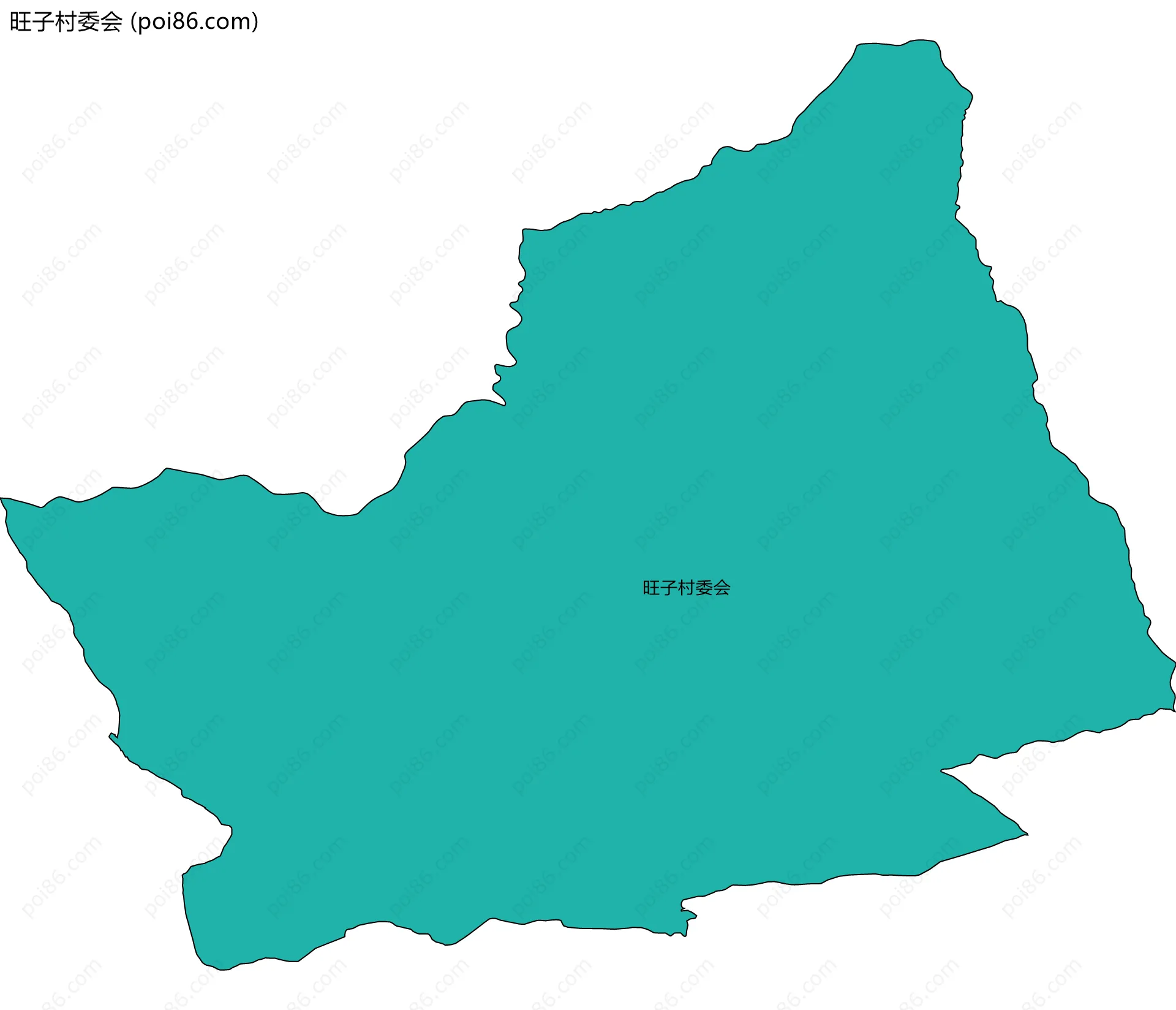 旺子村委会边界地图