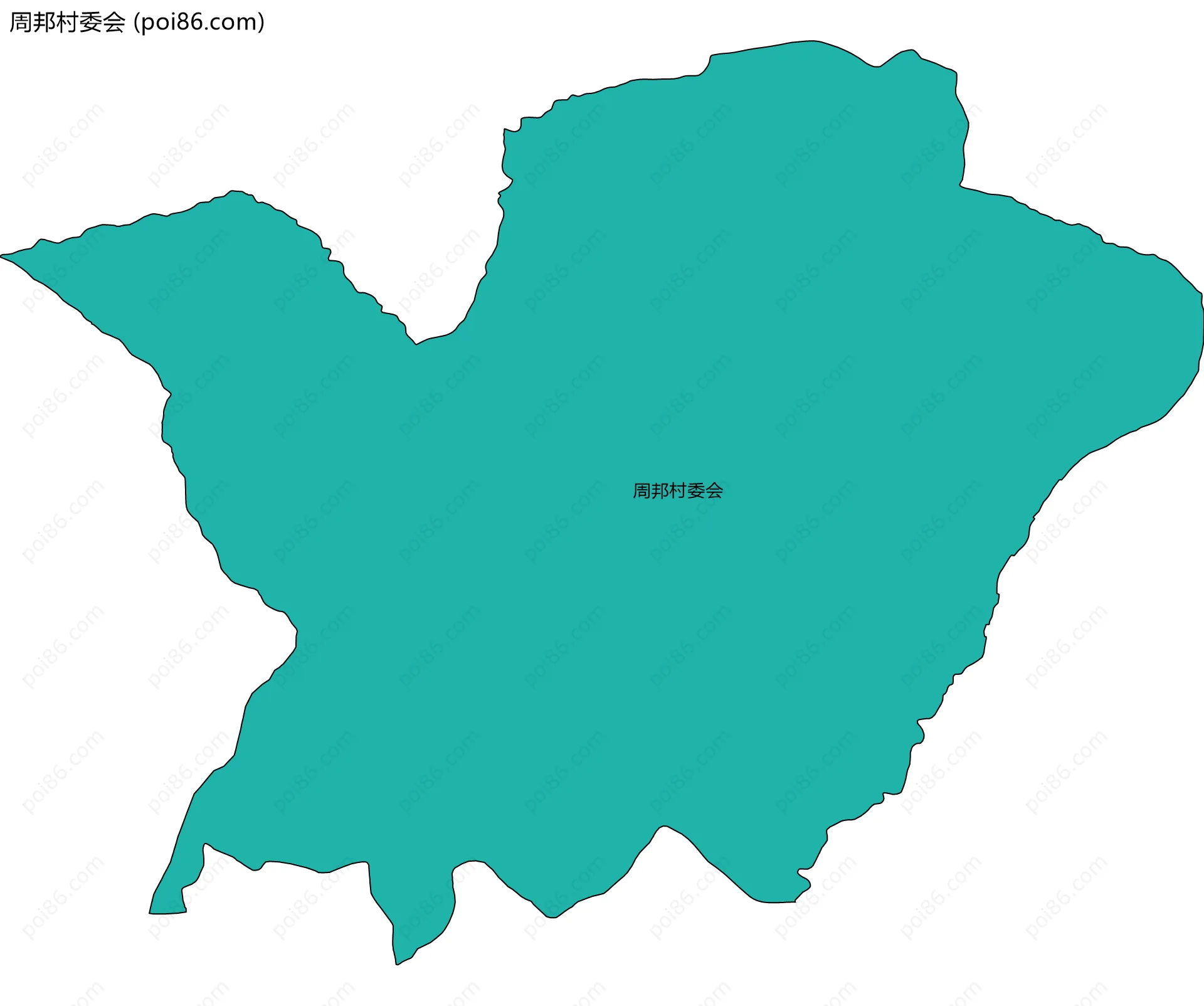 周邦村委会边界地图