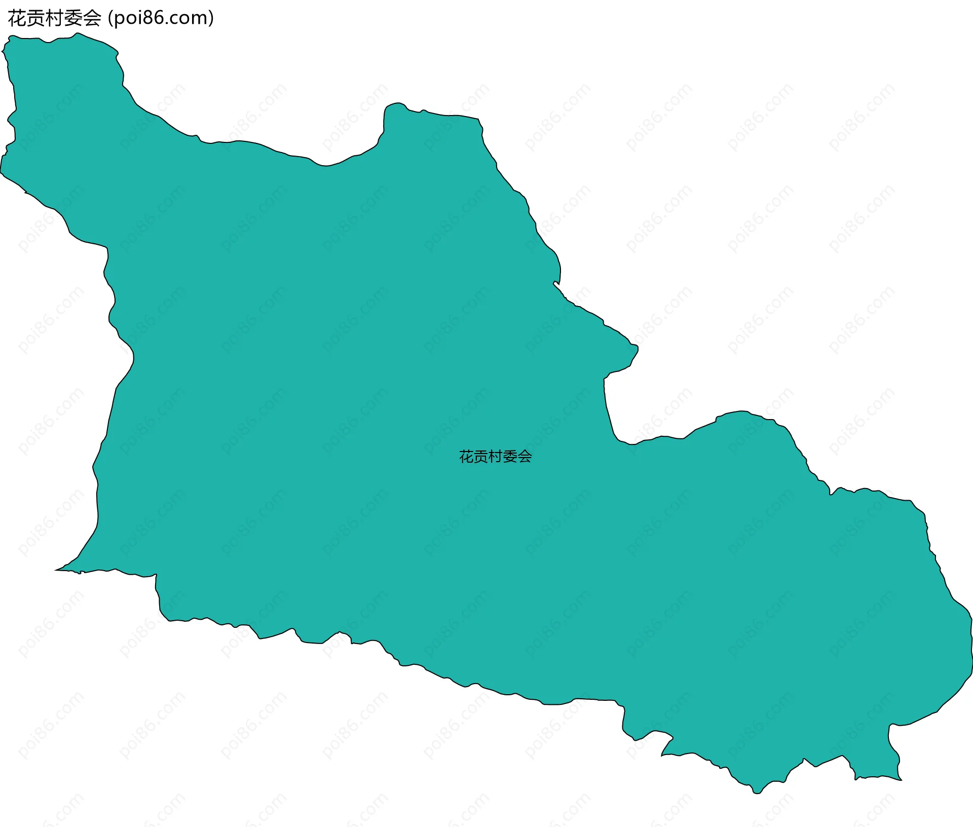 花贡村委会边界地图