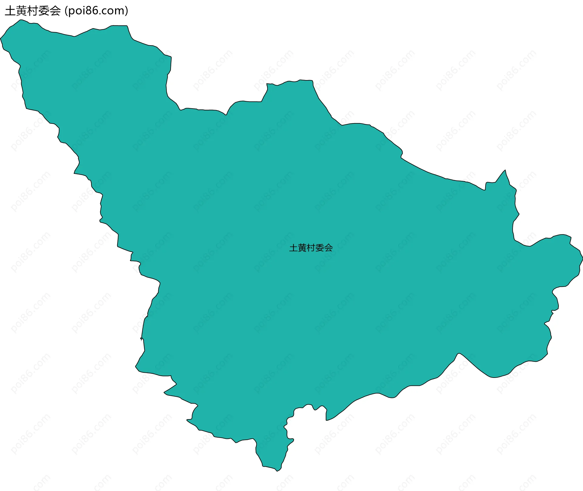 土黄村委会边界地图