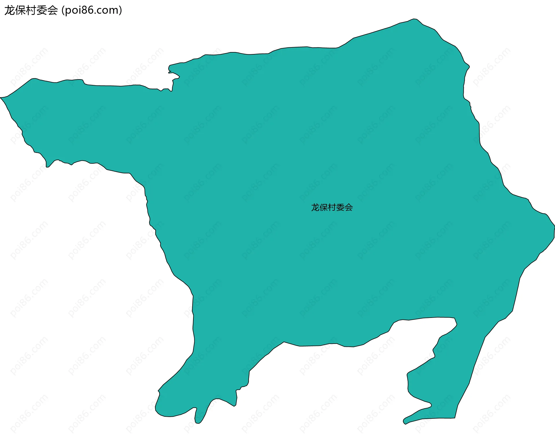 龙保村委会边界地图